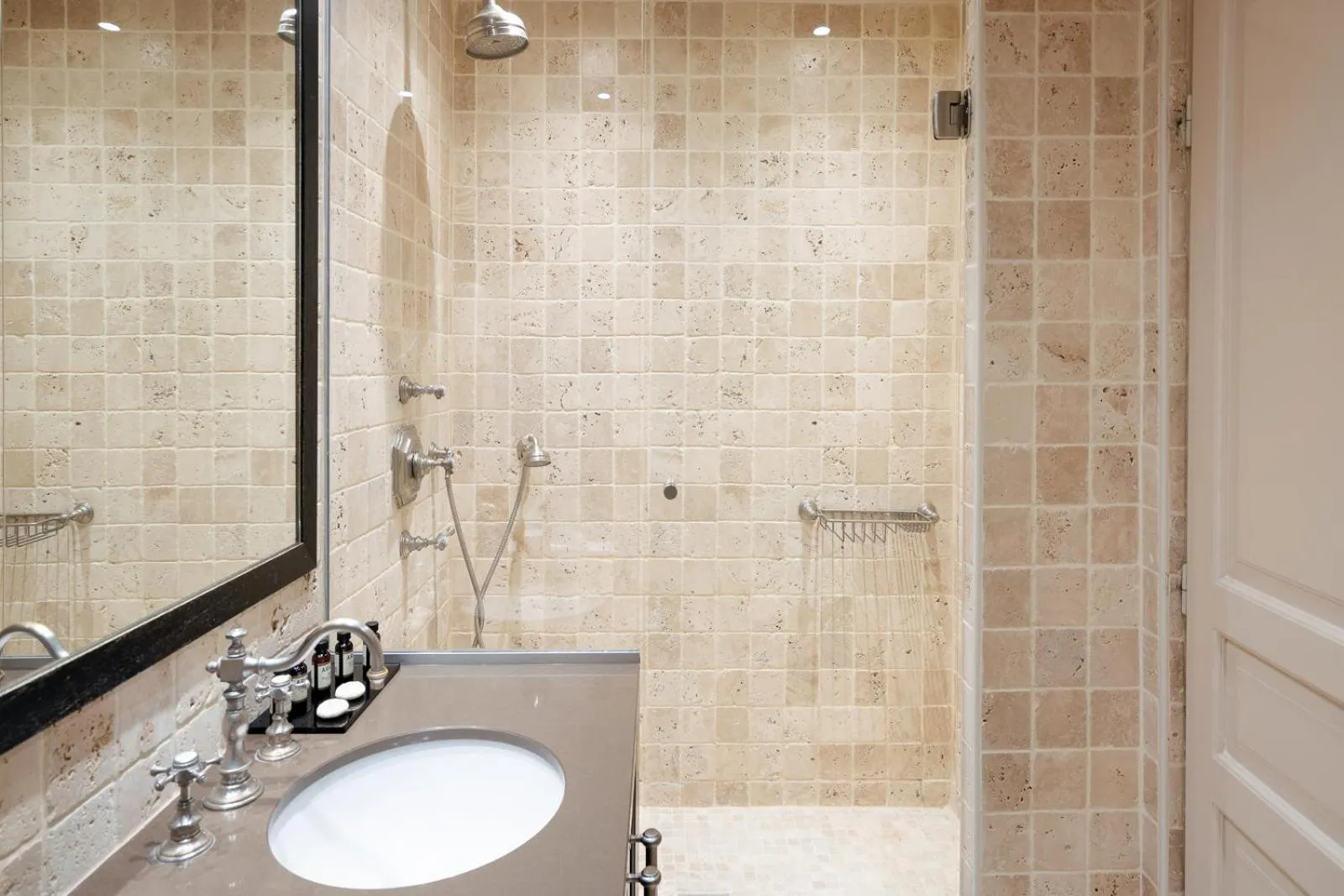 Shower in Hotel Saint-Louis Marais