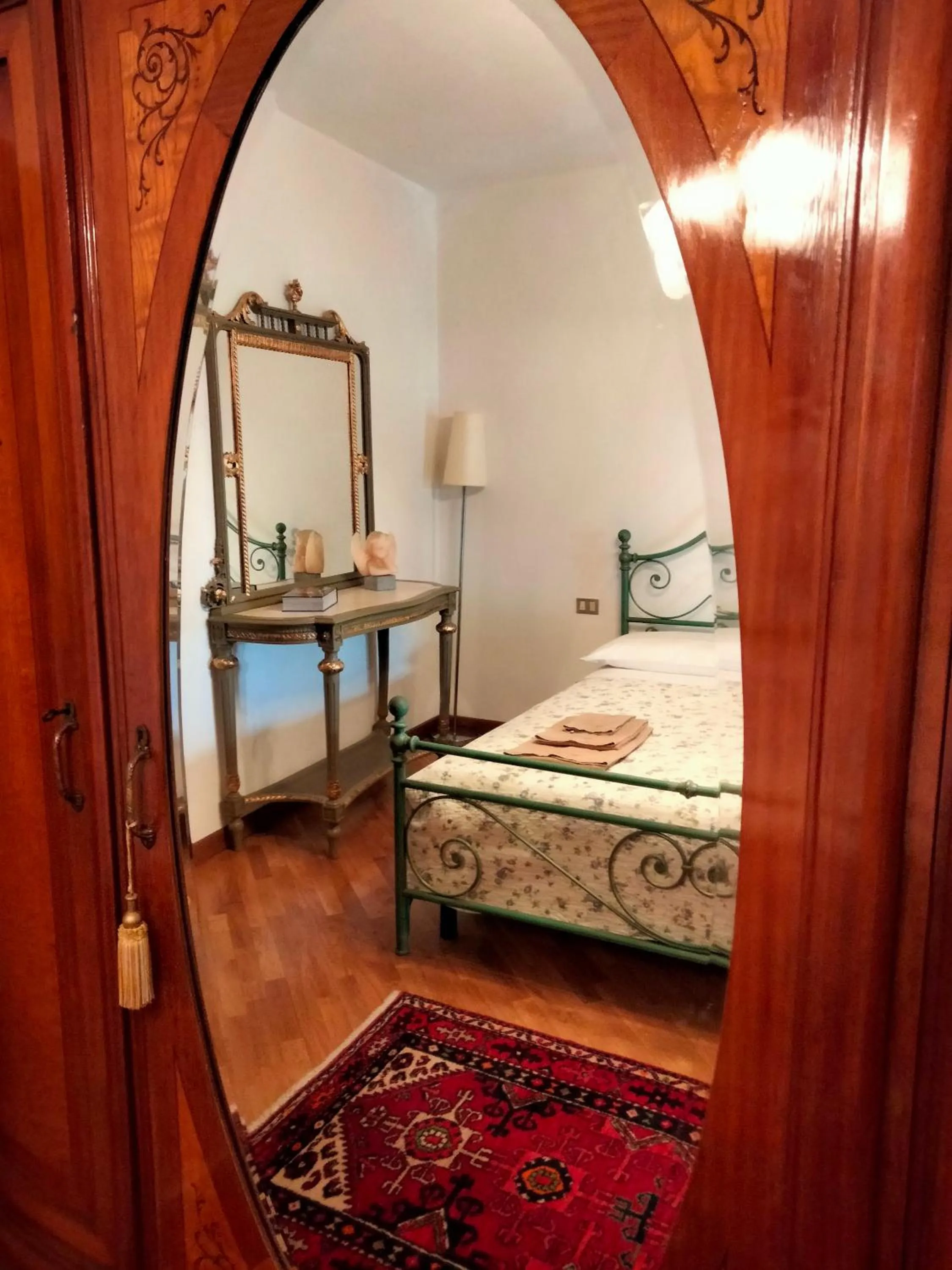 Bed in B&B Cascina in Franciacorta