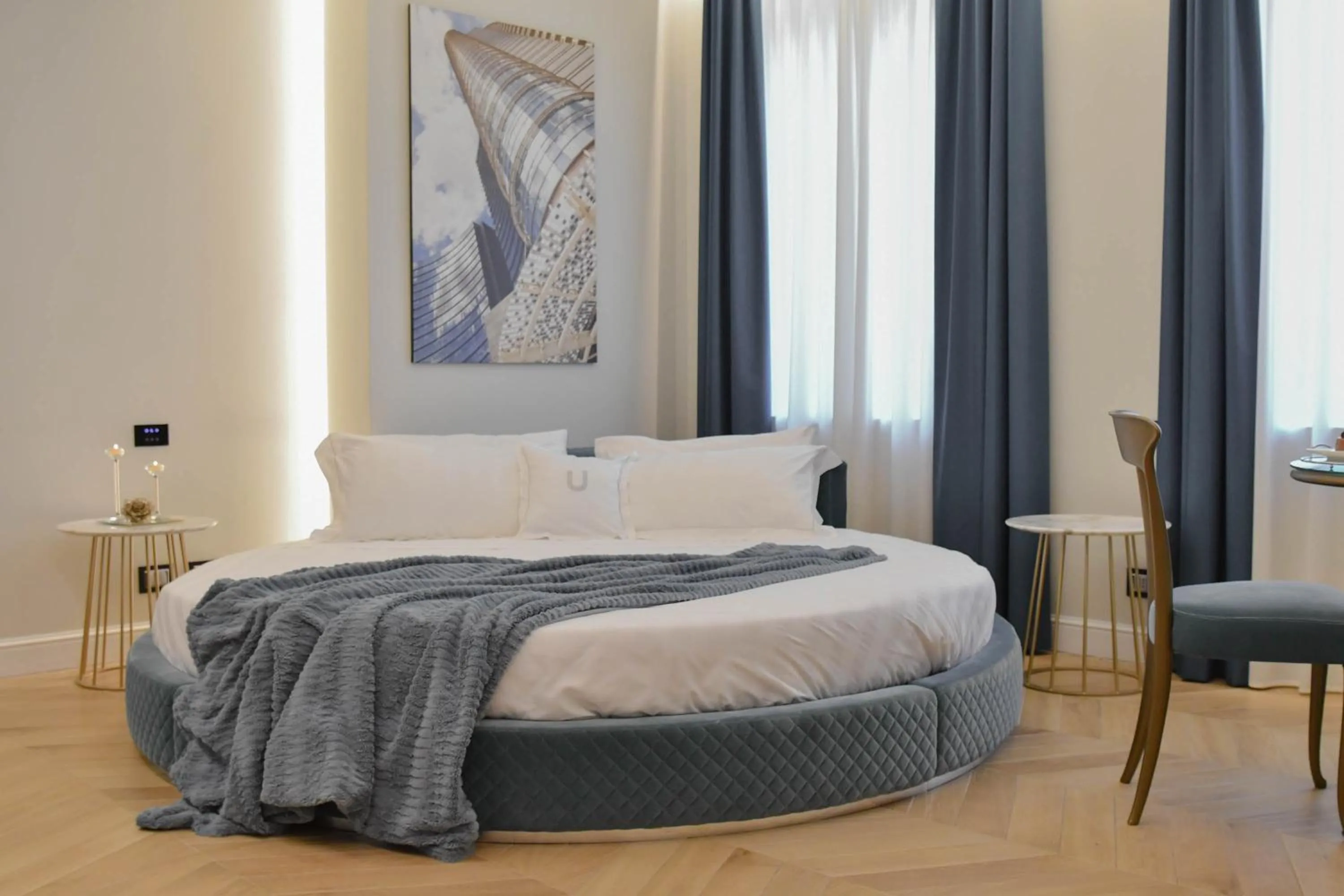 Bed in The Unique Brera Suites