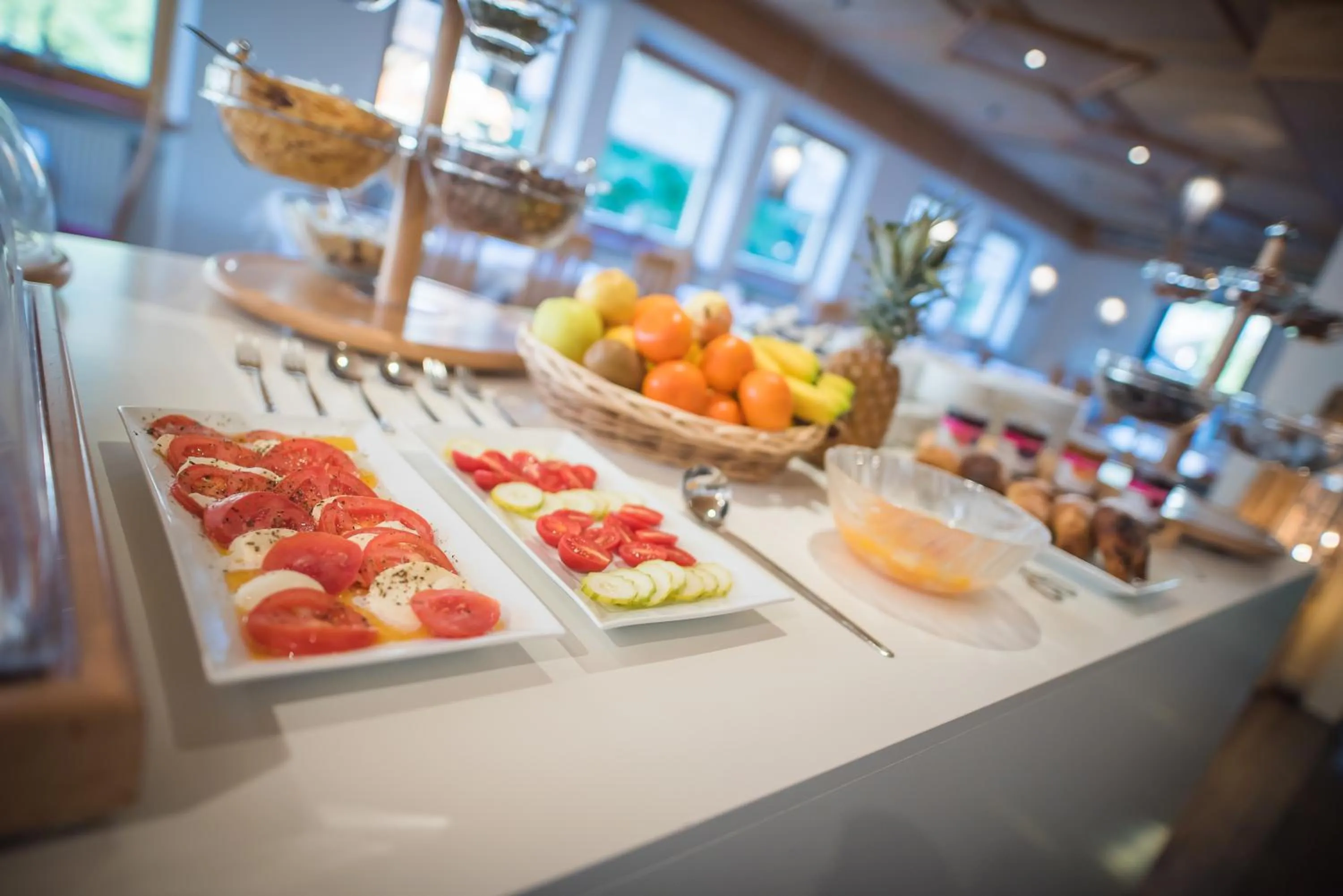 Italian breakfast in Mountain Living Apartments
