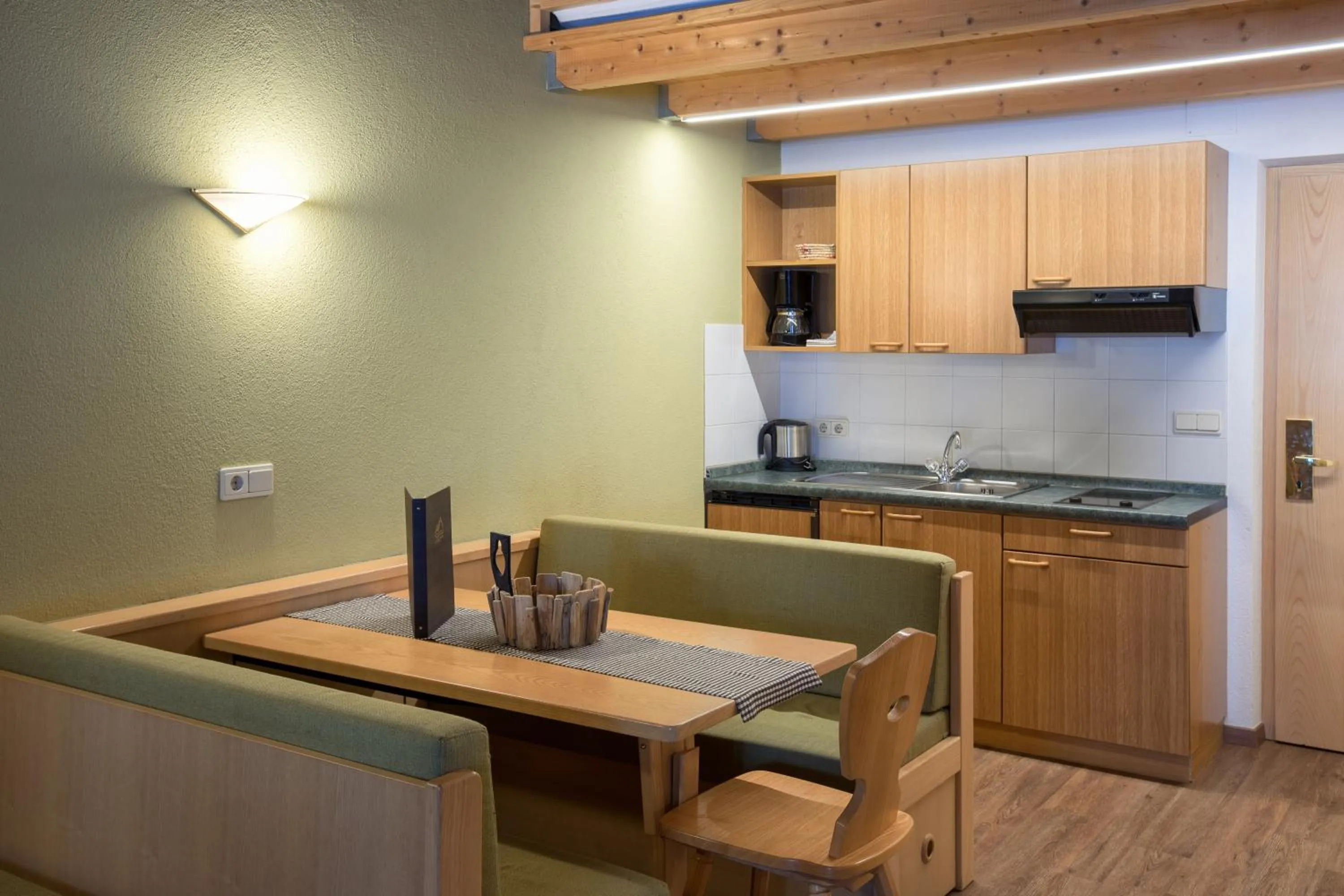 Dining area in Mountain Living Apartments