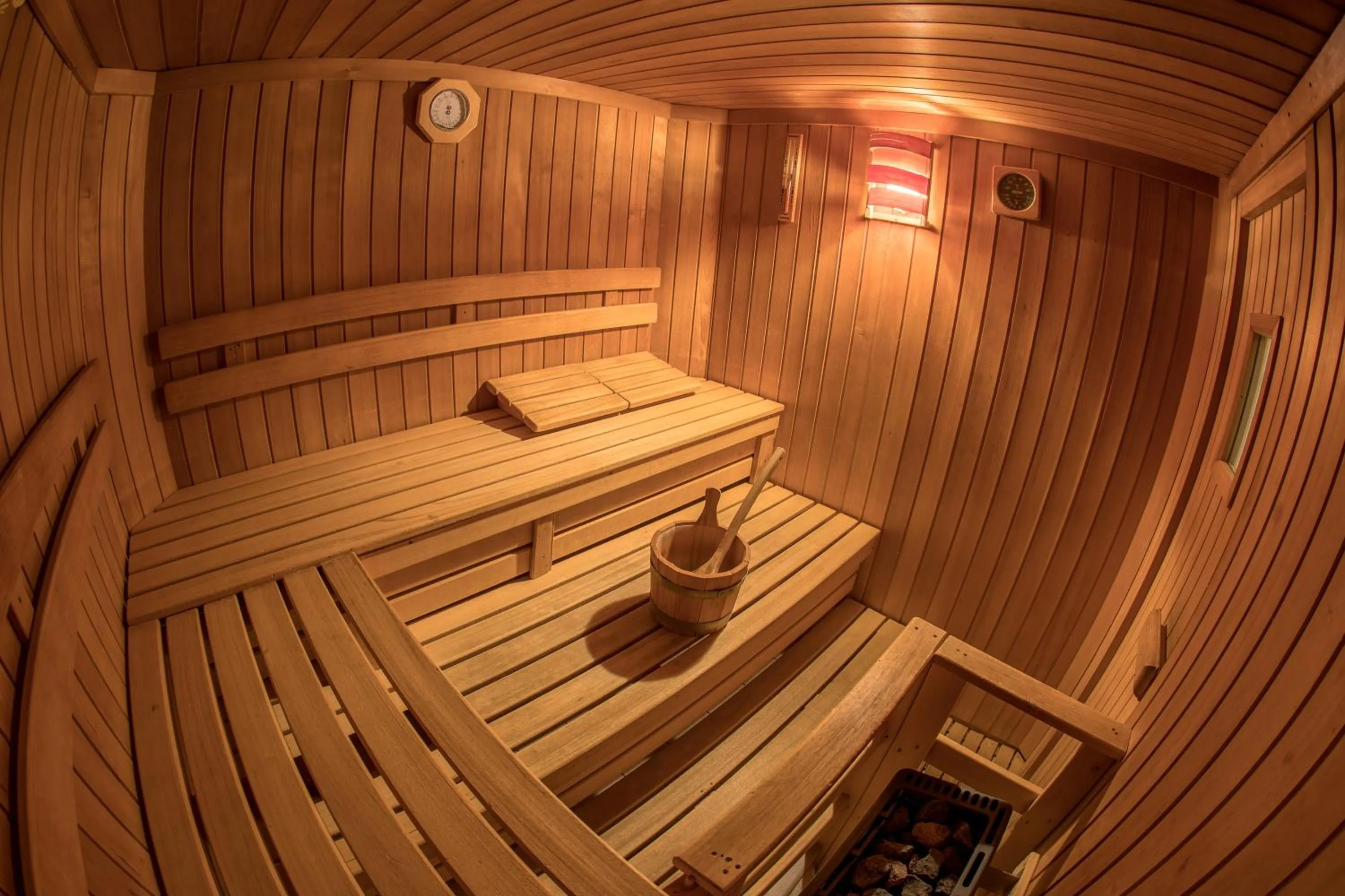 Sauna in Mountain Living Apartments