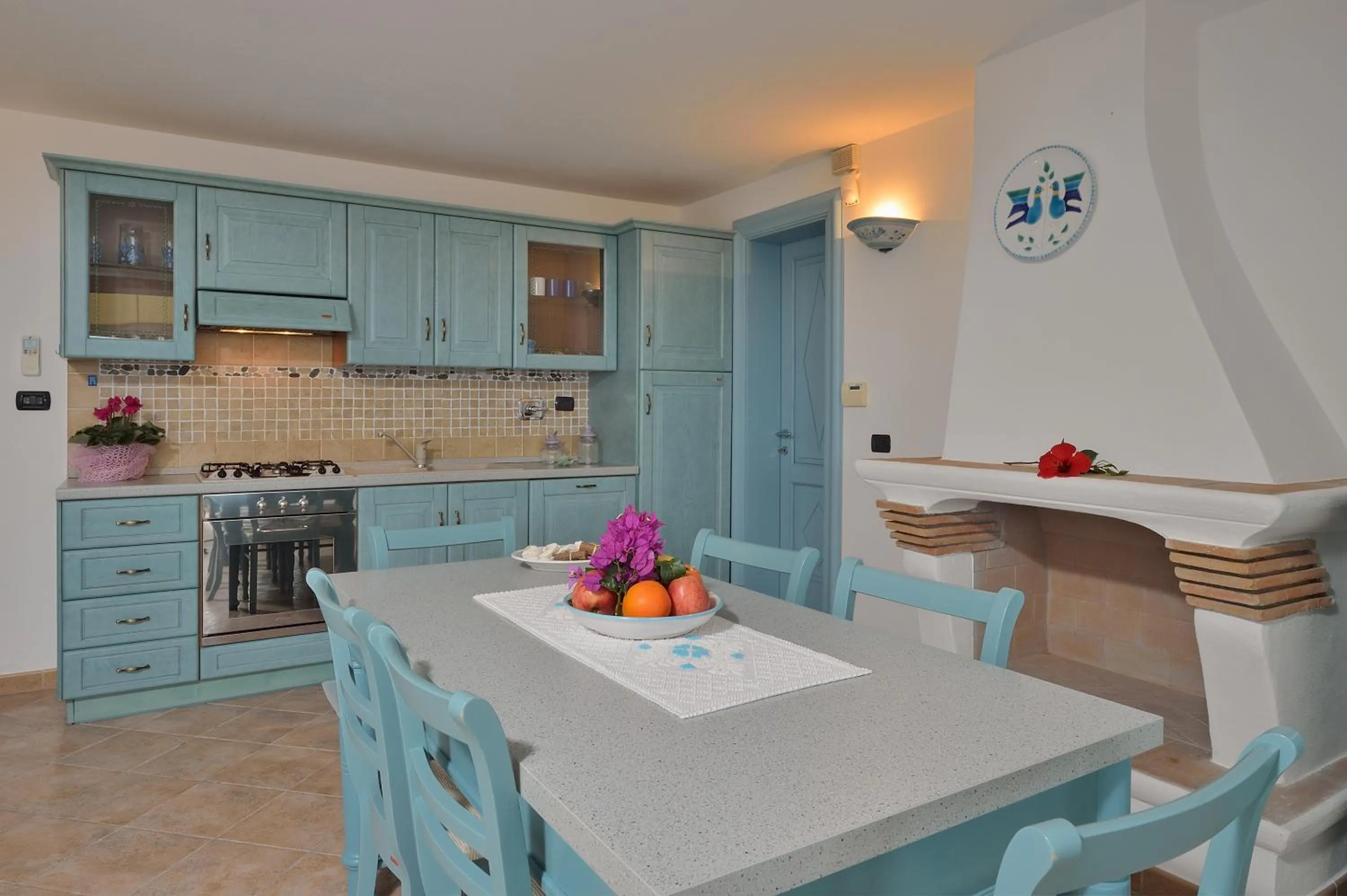 Dining area in Villa Isuledda Beach