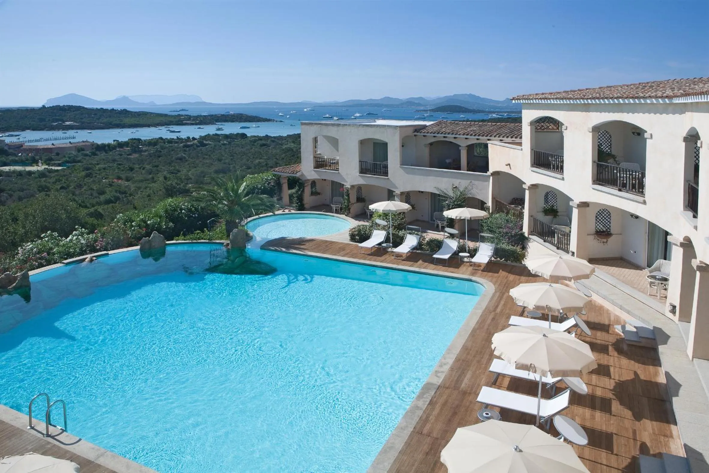 Pool view in Petra Bianca