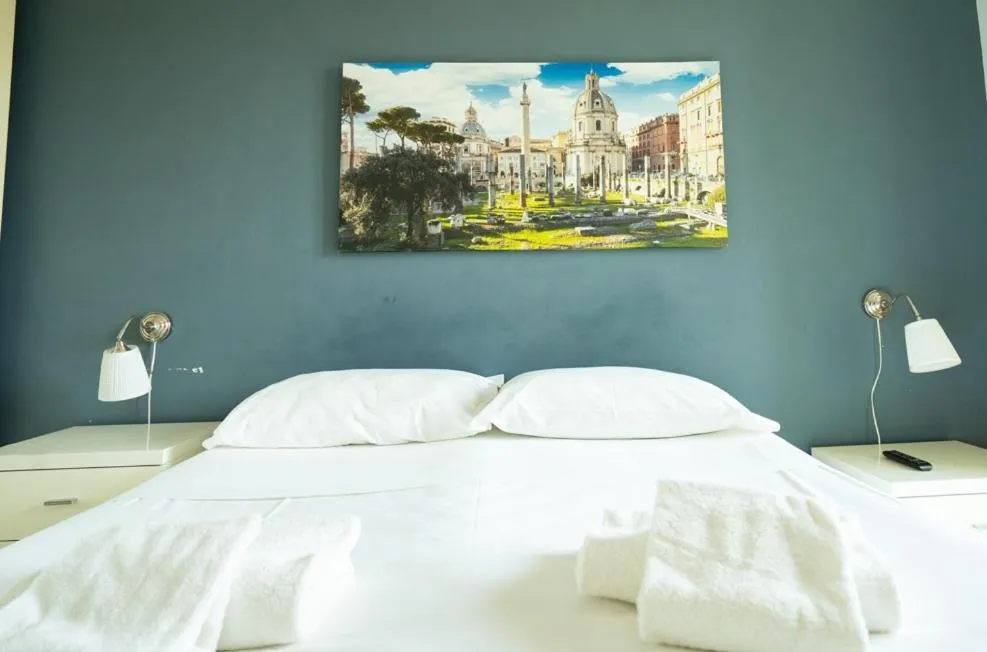 Bed in Isa Residence Fiumicino Airport