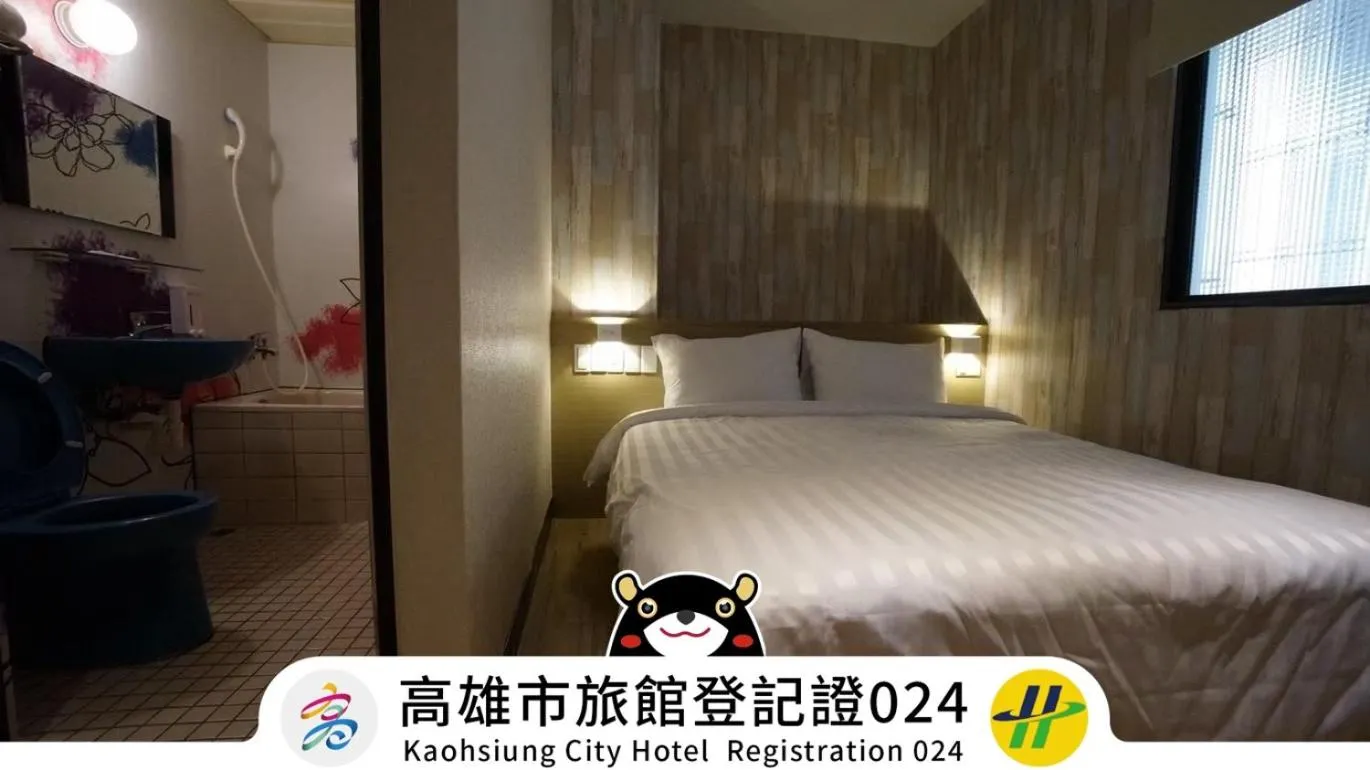 Bed in Win Inn Kaohsiung Hotel