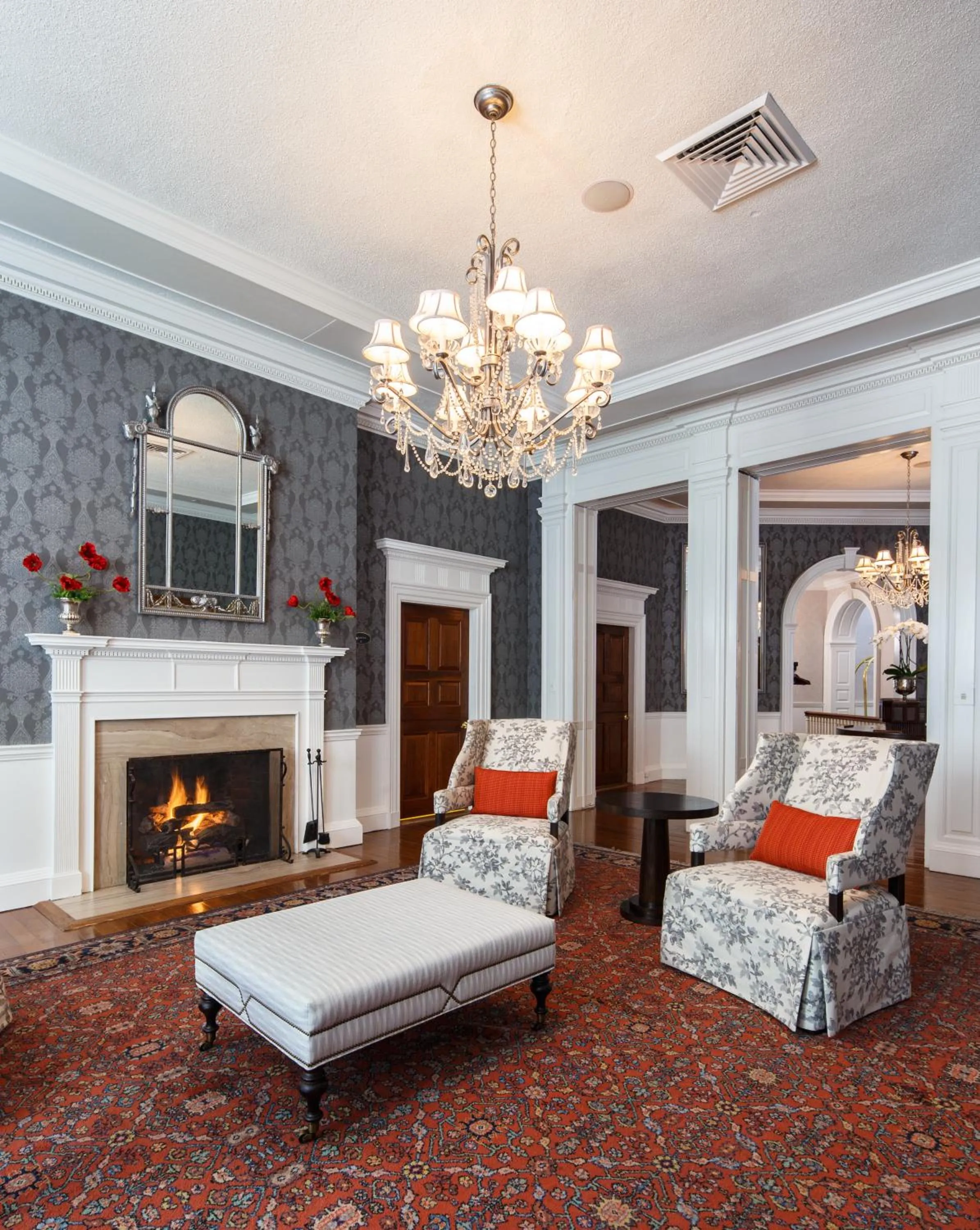 Seating area in The Tidewater Inn