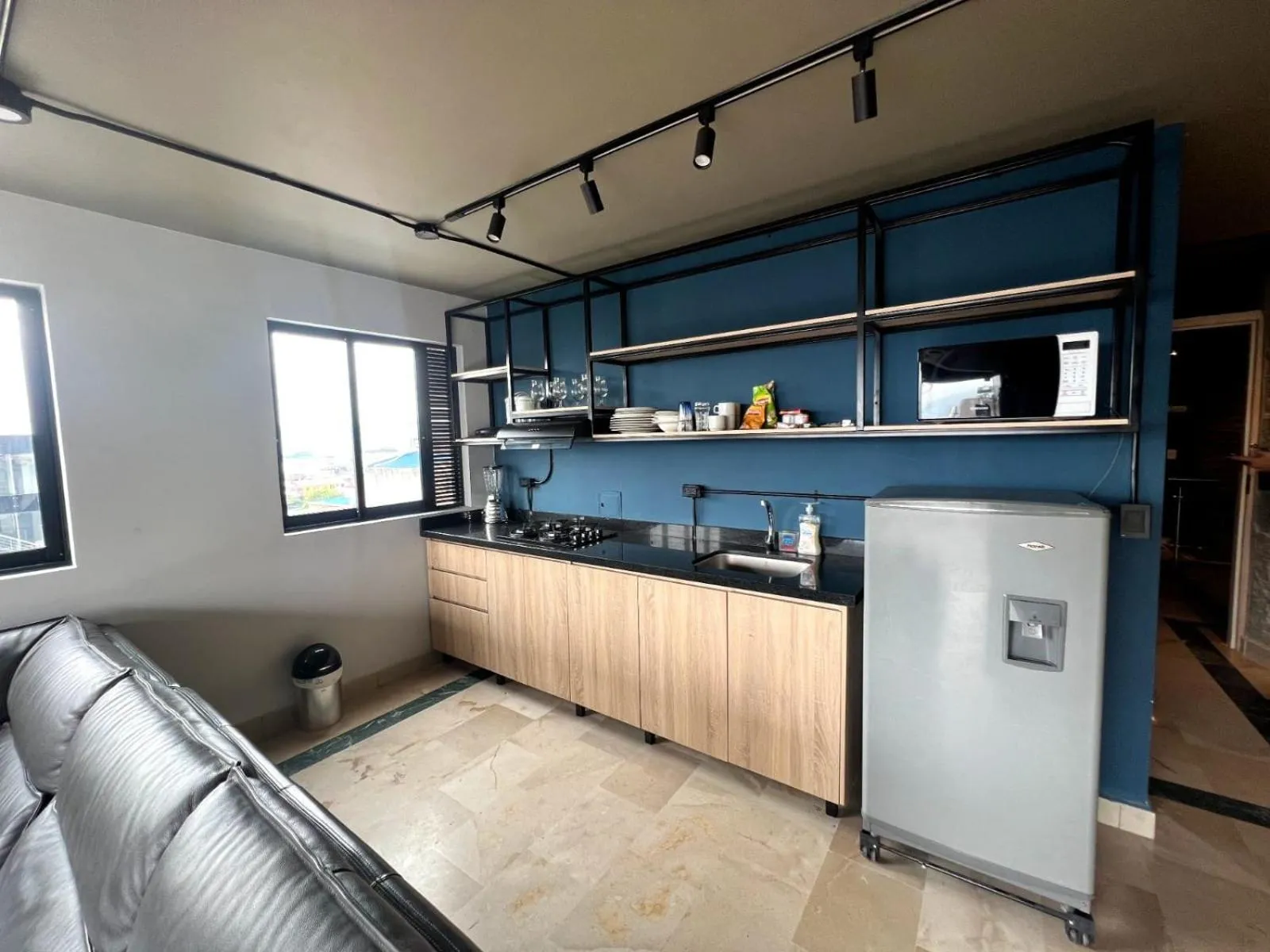 Kitchen or kitchenette in Hotel D' Leon