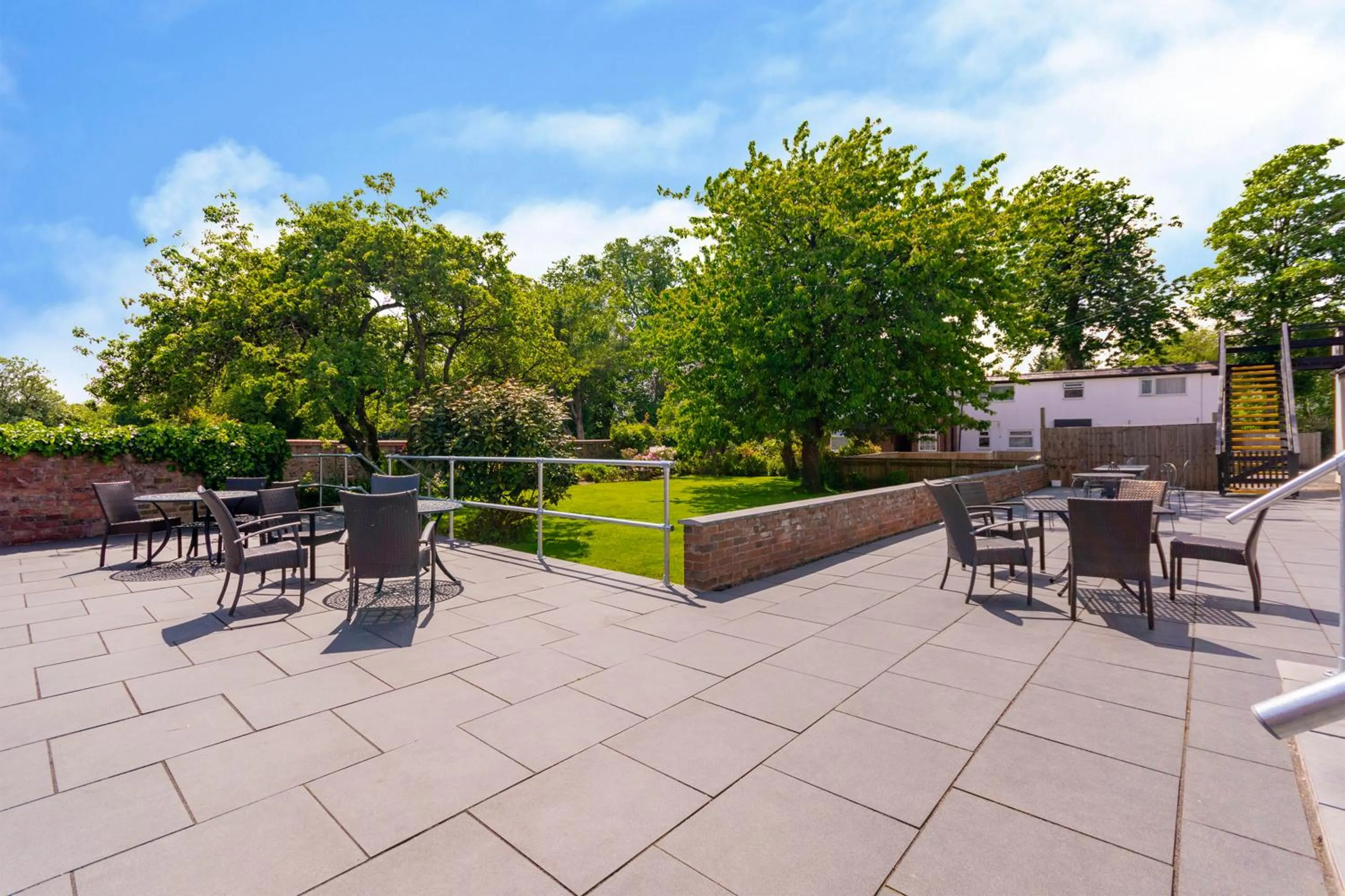 Patio in Woodcote Hotel