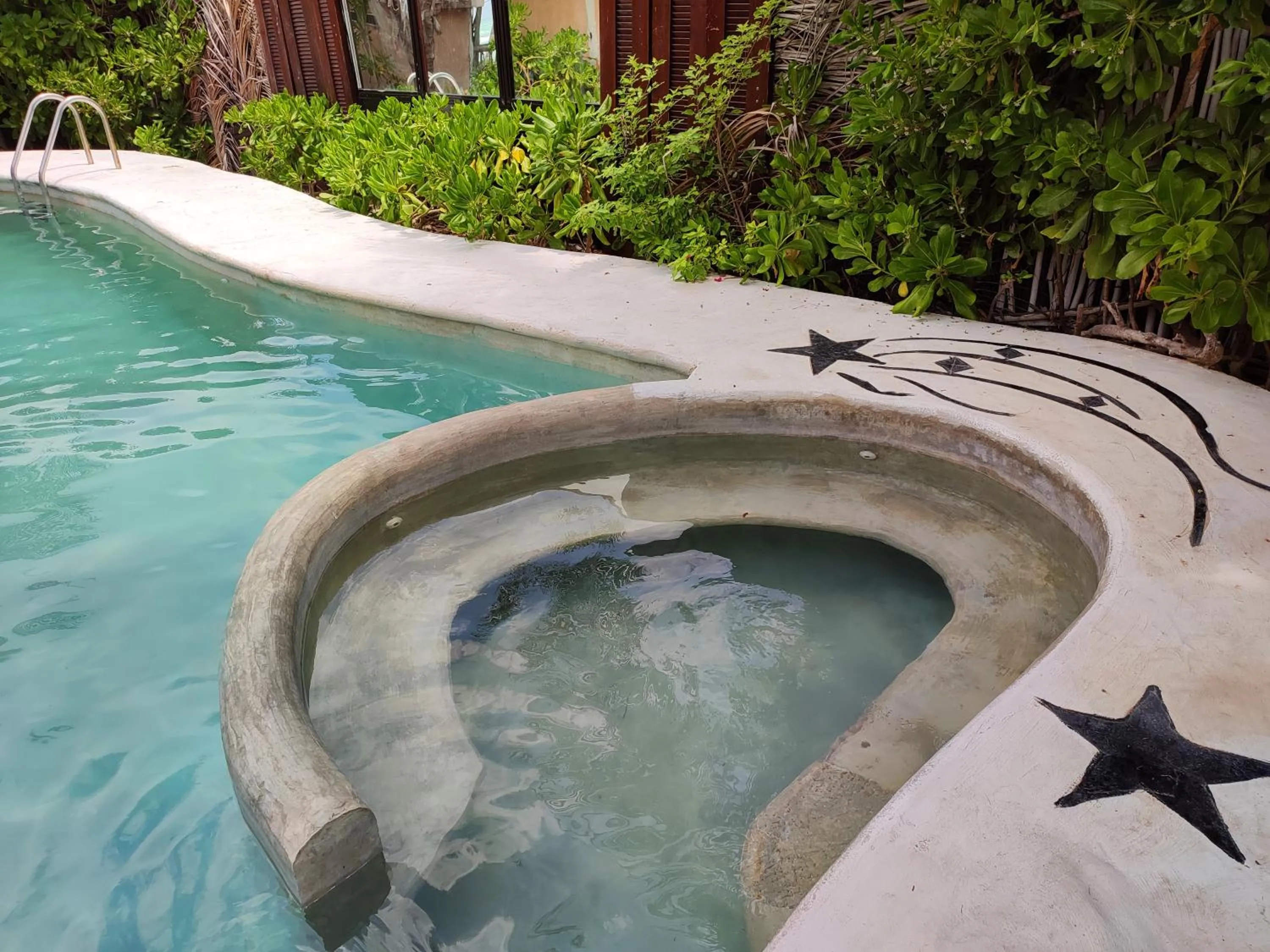 Swimming pool in Villa Las Estrellas Tulum - located at the party zone