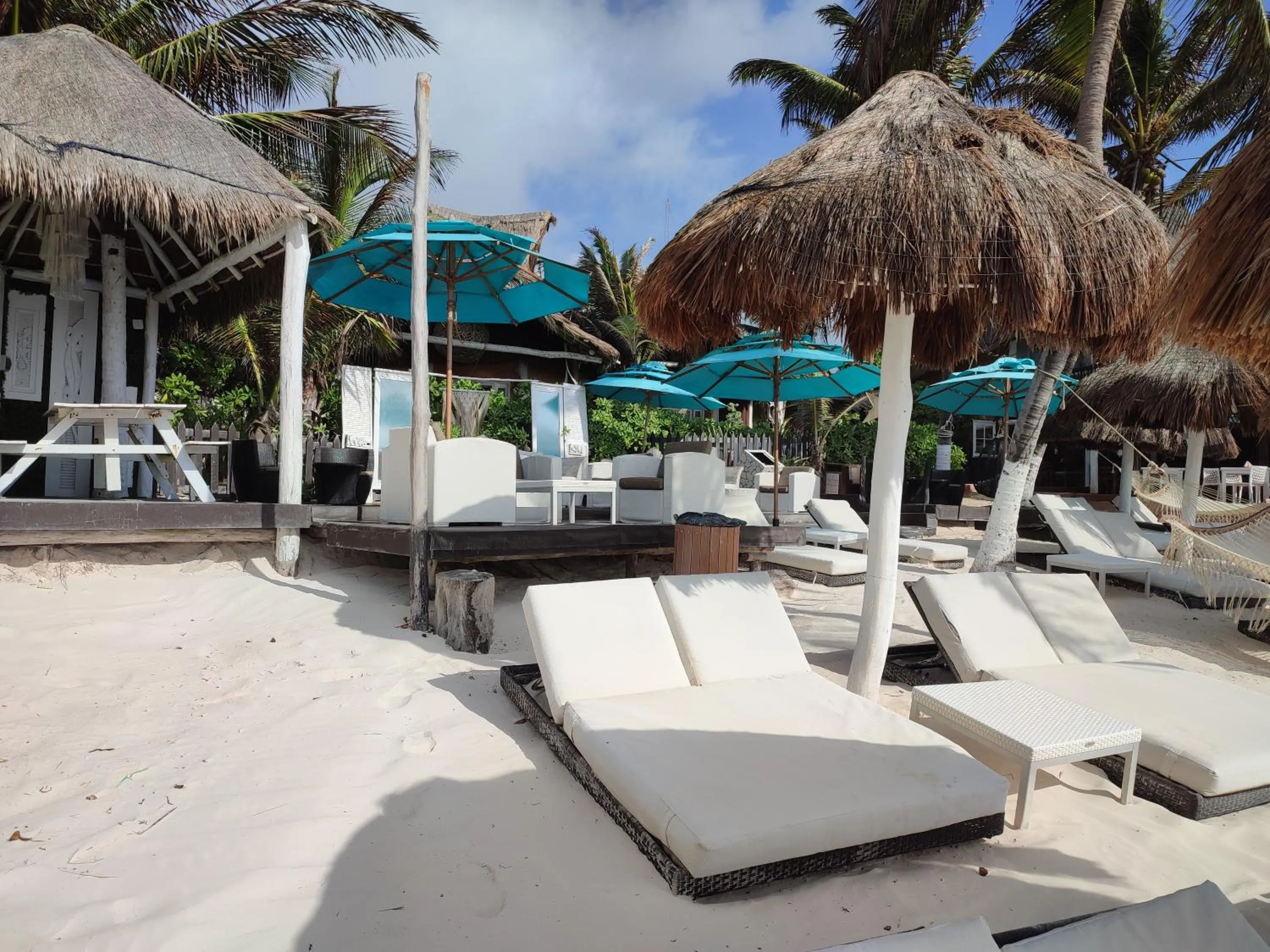 Beach in Villa Las Estrellas Tulum - located at the party zone