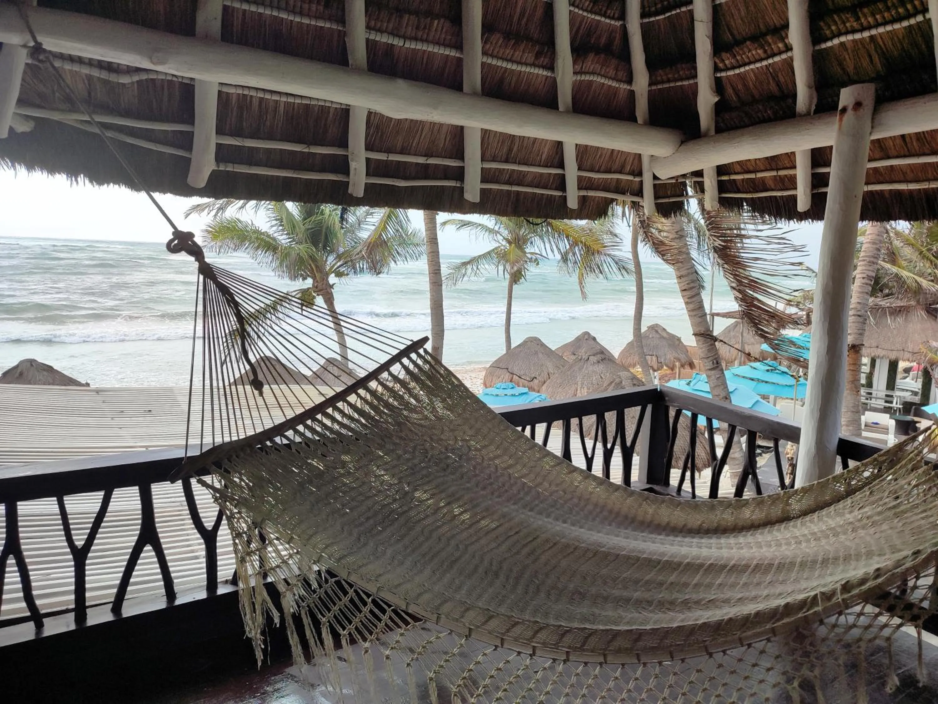 Balcony/Terrace in Villa Las Estrellas Tulum - located at the party zone