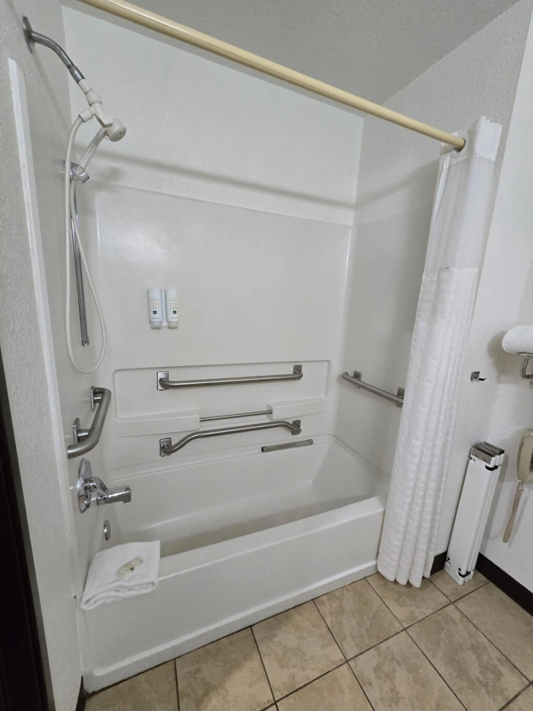 Shower in Super 8 by Wyndham Johnstown