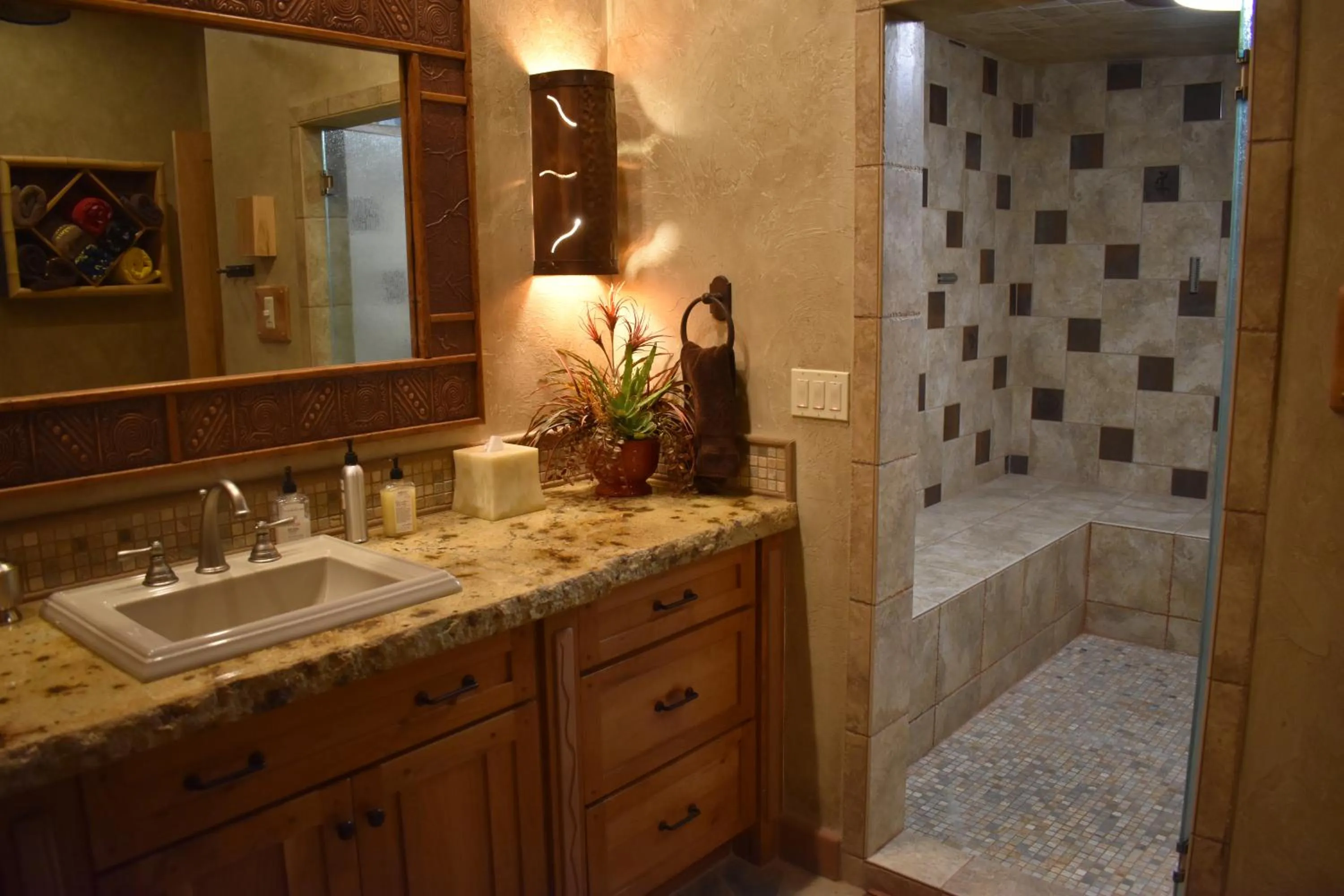Steam room in Cougar Ridge Resort