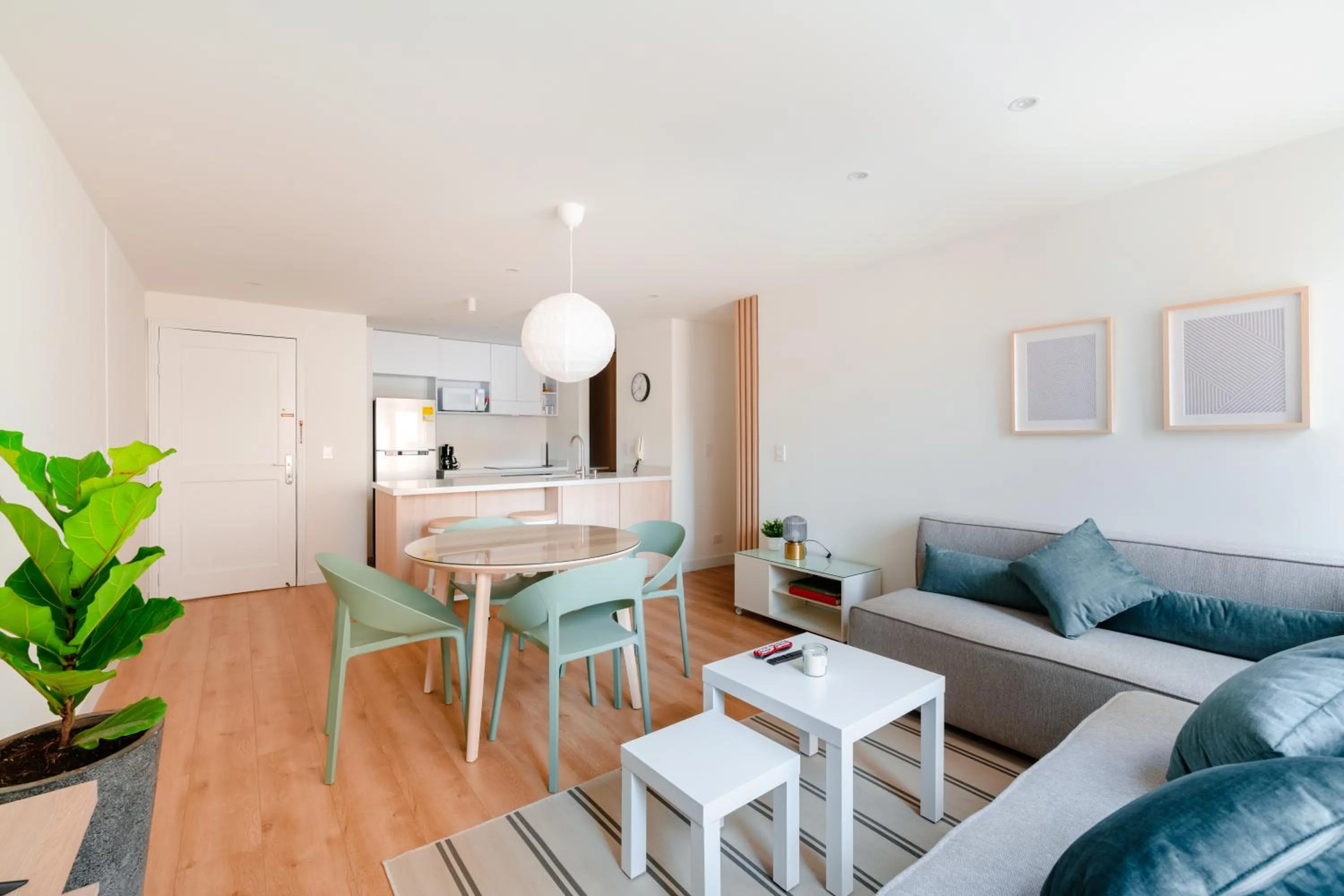 Living room in Cora 96 Street Apartments