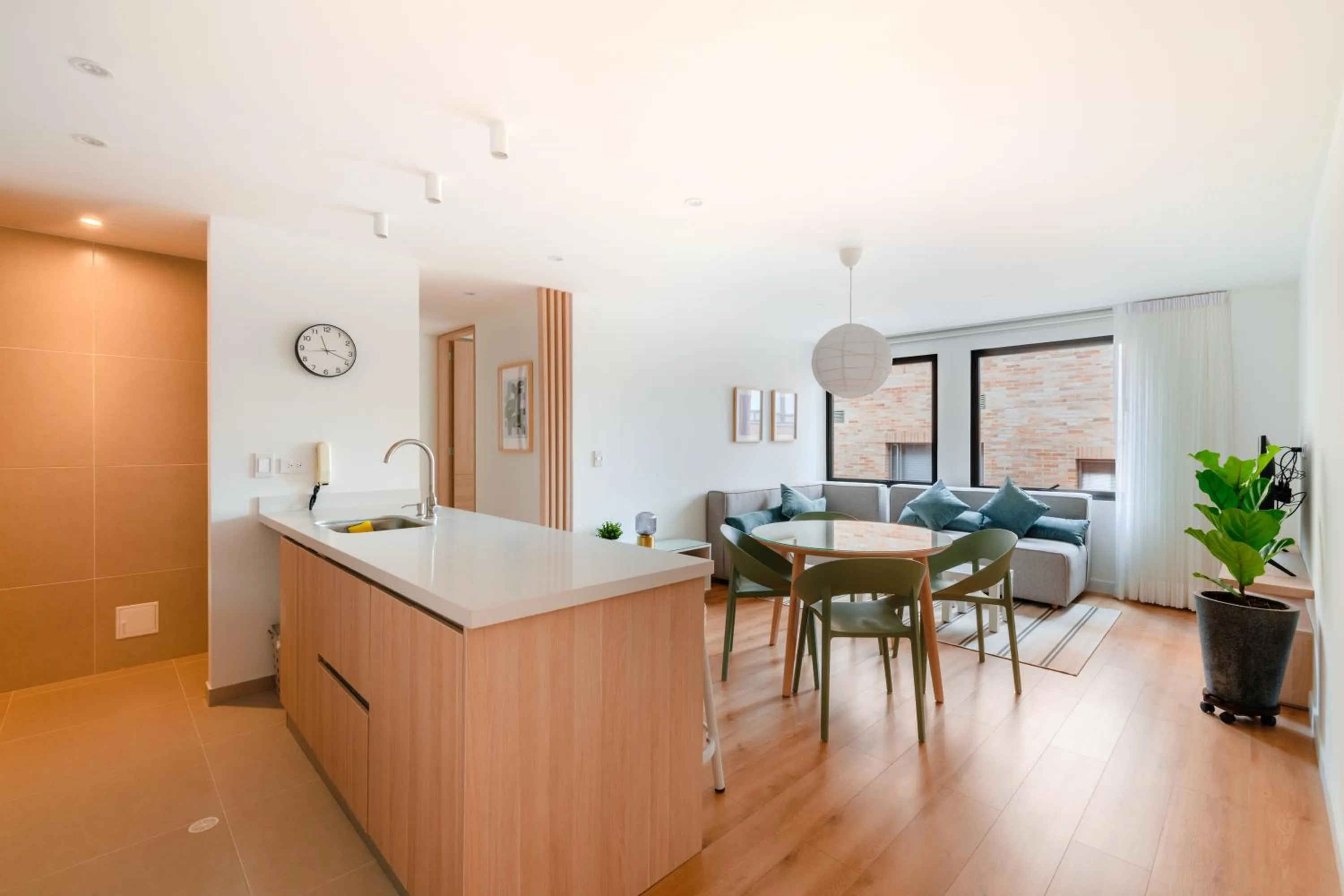 Kitchen or kitchenette in Cora 96 Street Apartments