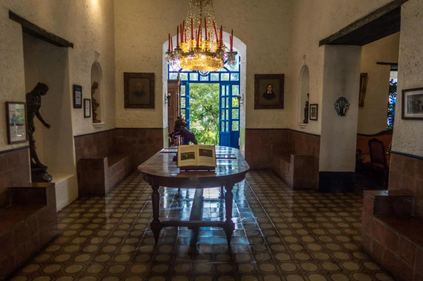 Lobby or reception in Hostería Hacienda Pinsaqui