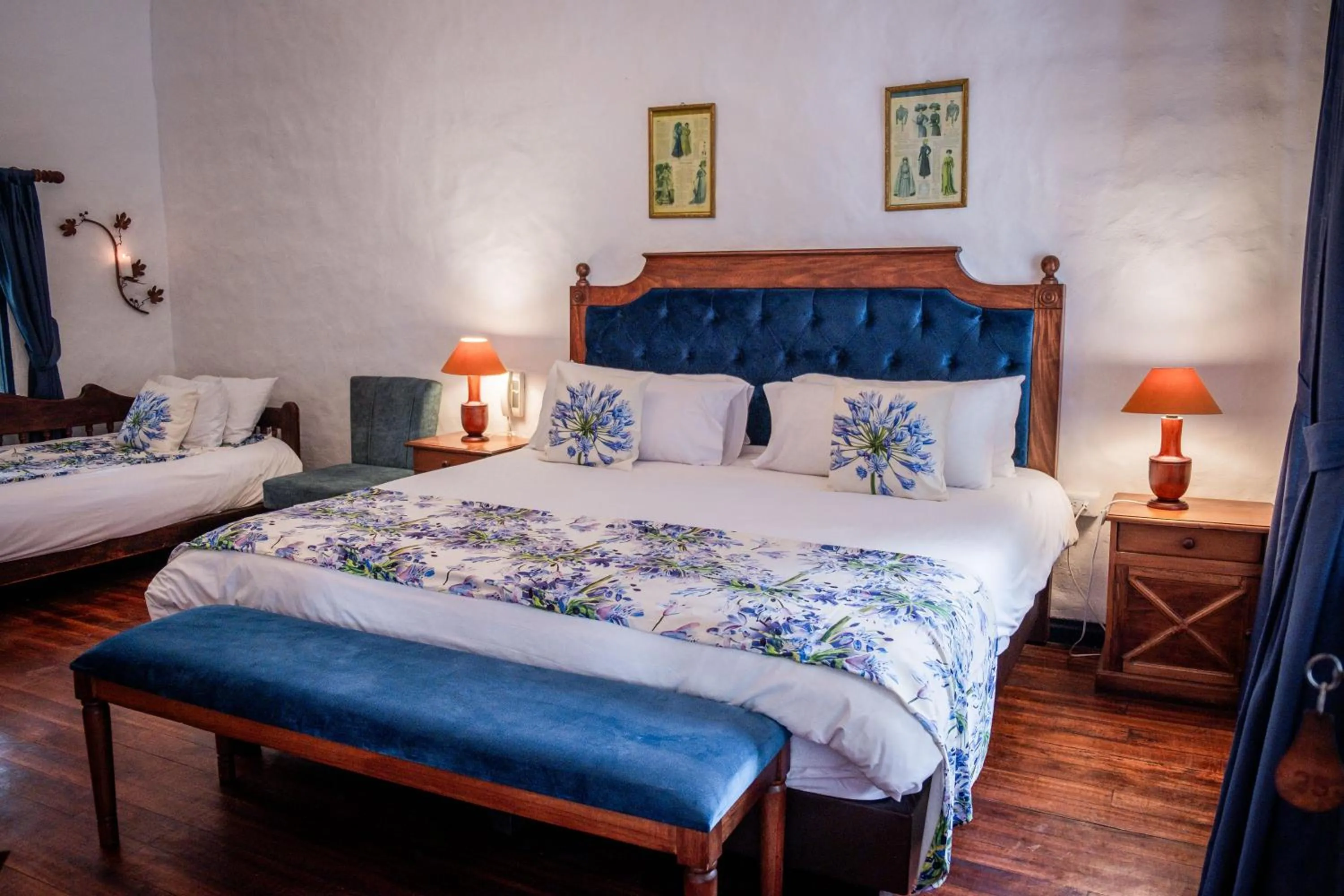 Bed in Hostería Hacienda Pinsaqui