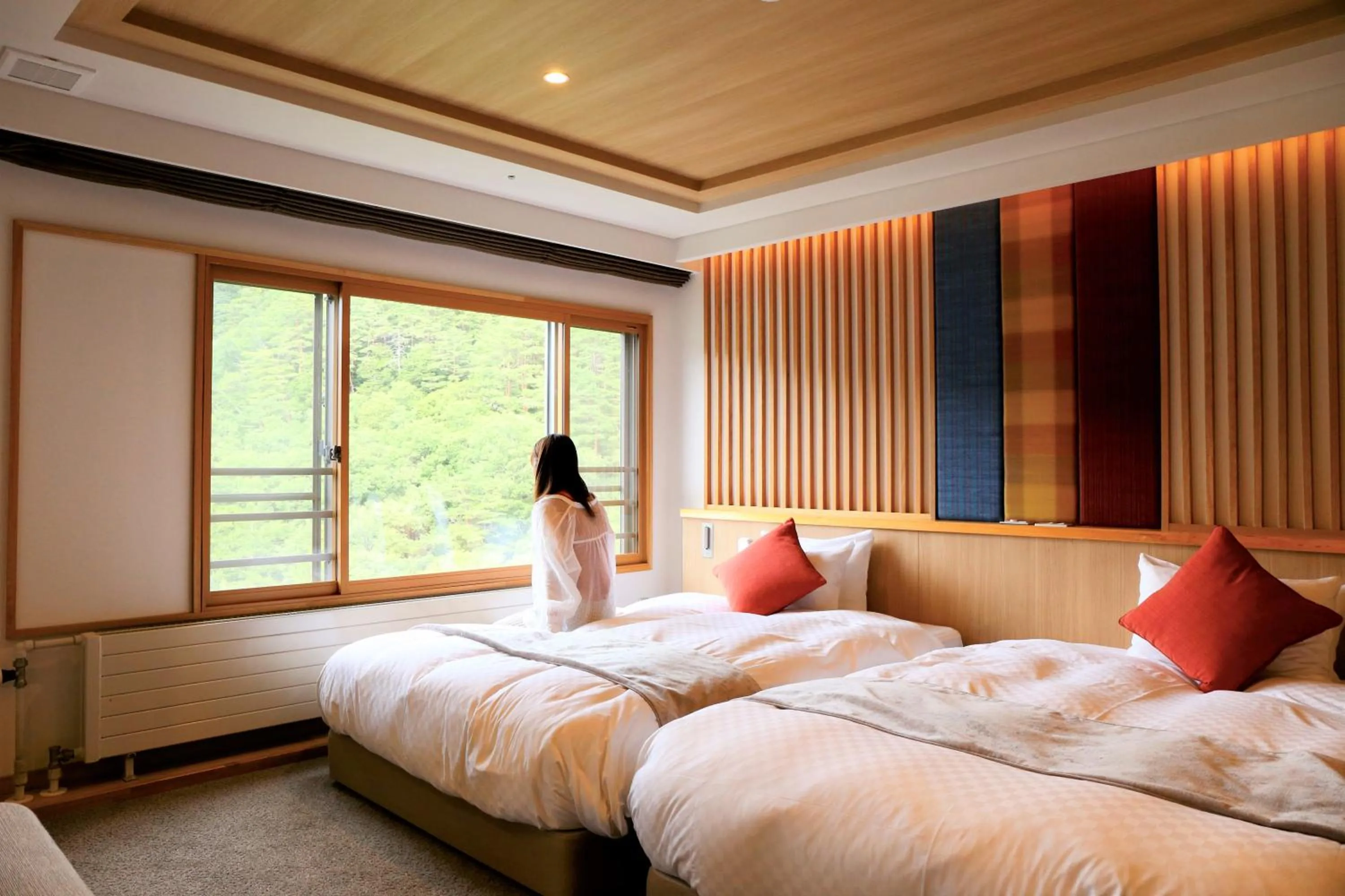 People, Bed in Saito Hotel