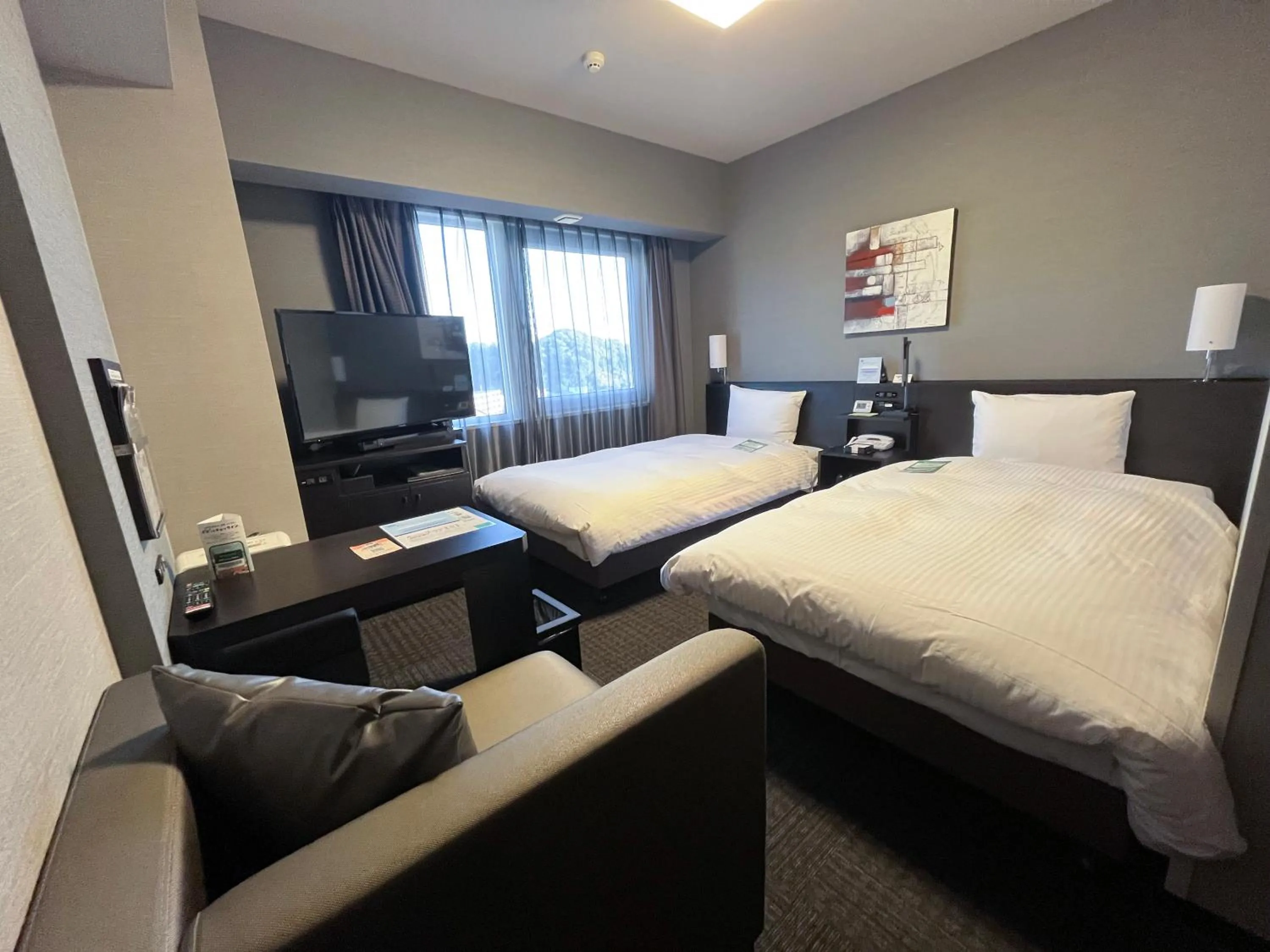 Photo of the whole room, Bed in Hotel Route Inn Kasai Hojonoshuku