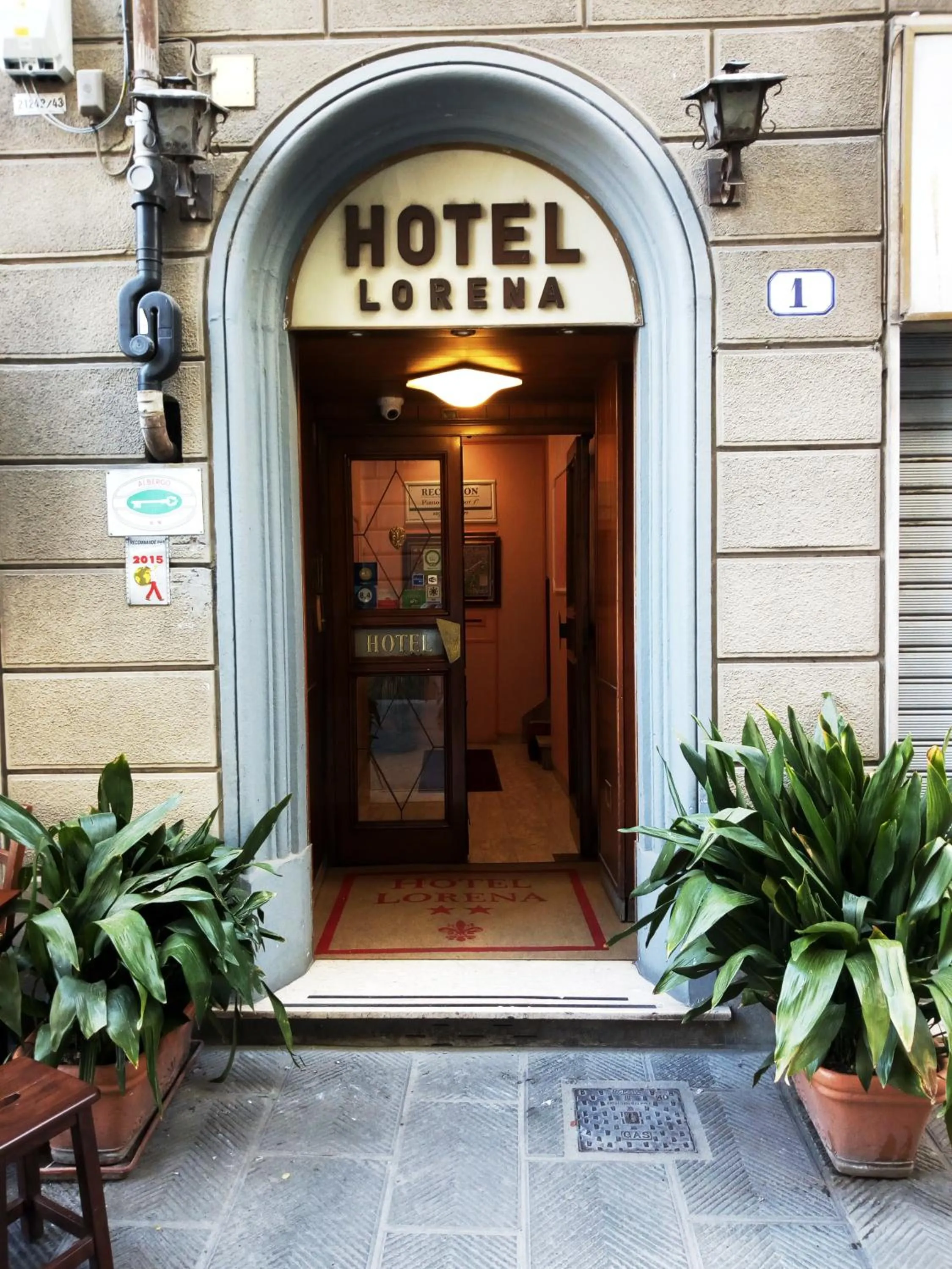 Facade/entrance in Hotel Lorena