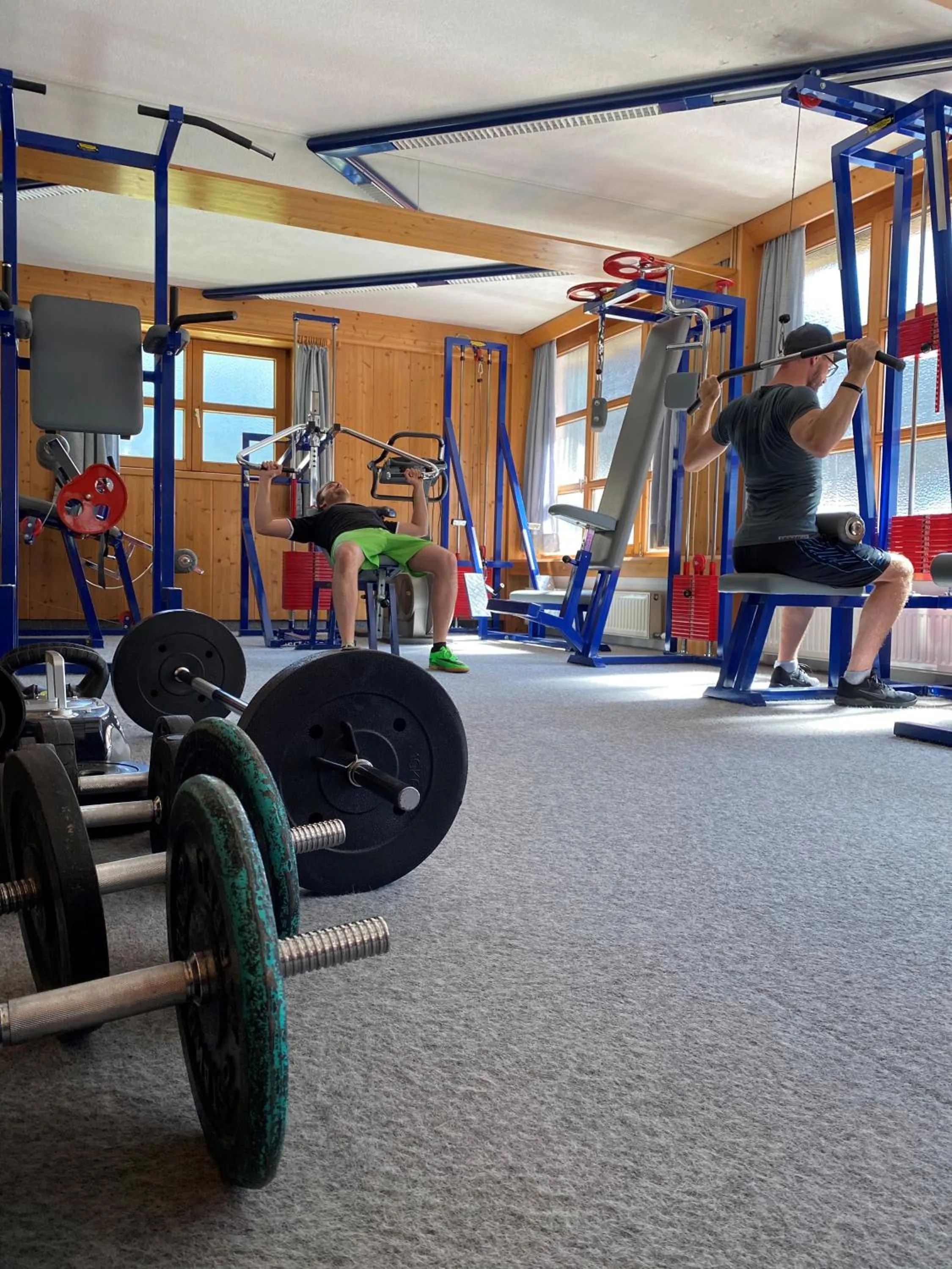 Fitness centre/facilities in Hotel Zirbenhof