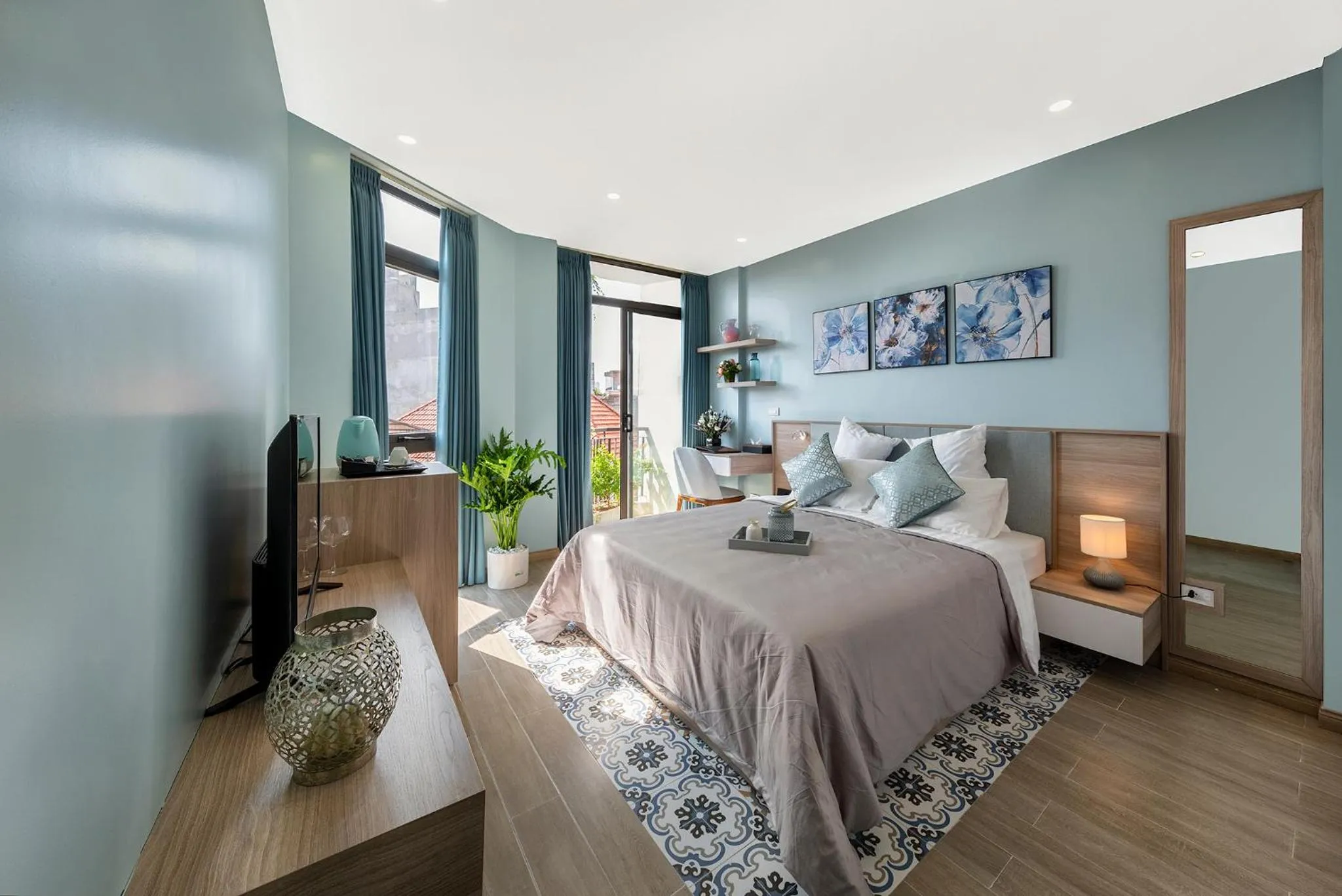 Bedroom, Bed in Soleil Hotel & Apartment