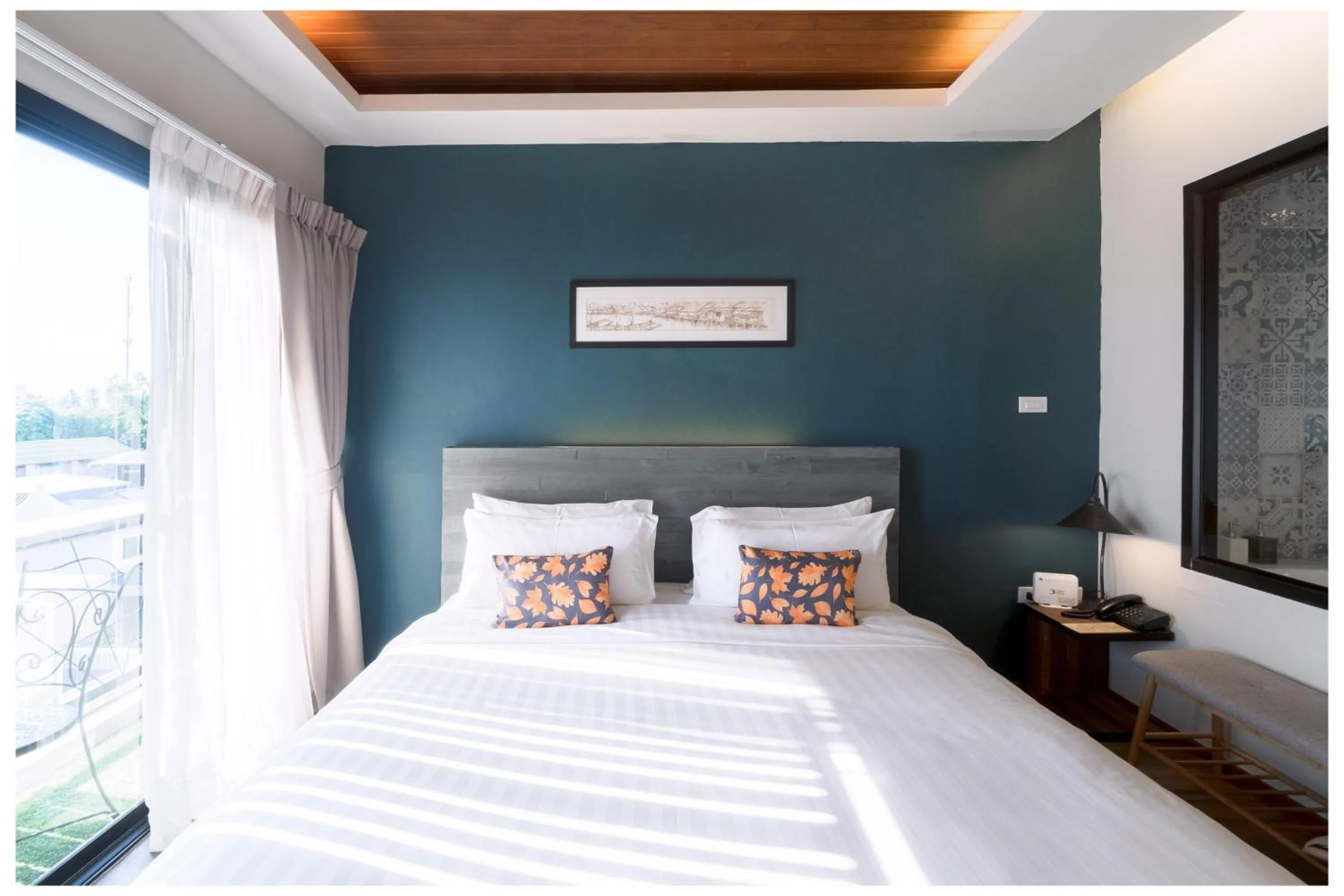 Bed in Amphawa Nanon Hotel