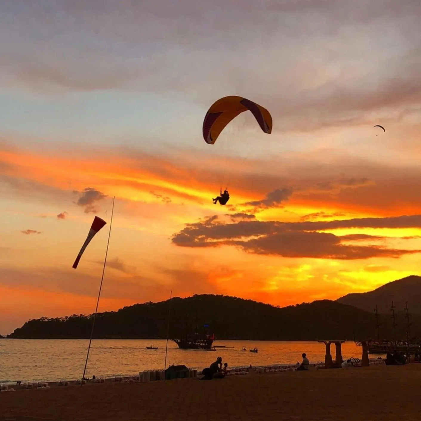 Sunset in İlkiz Beach Hotel