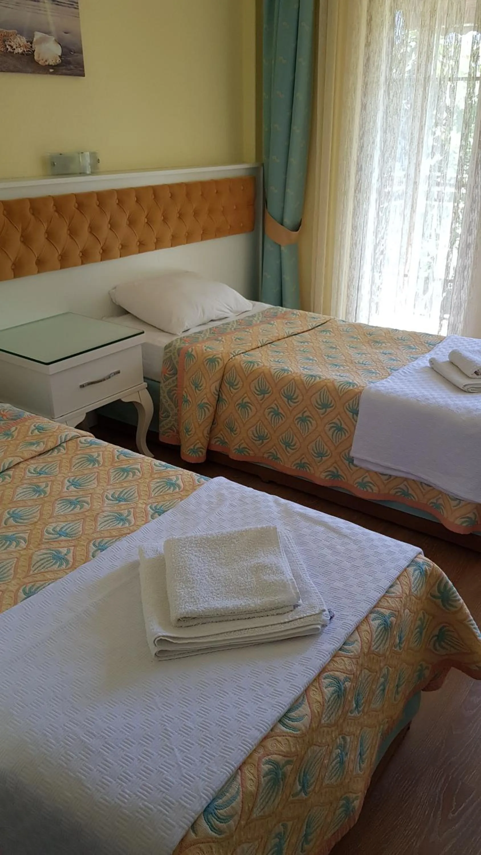 Bed in İlkiz Beach Hotel