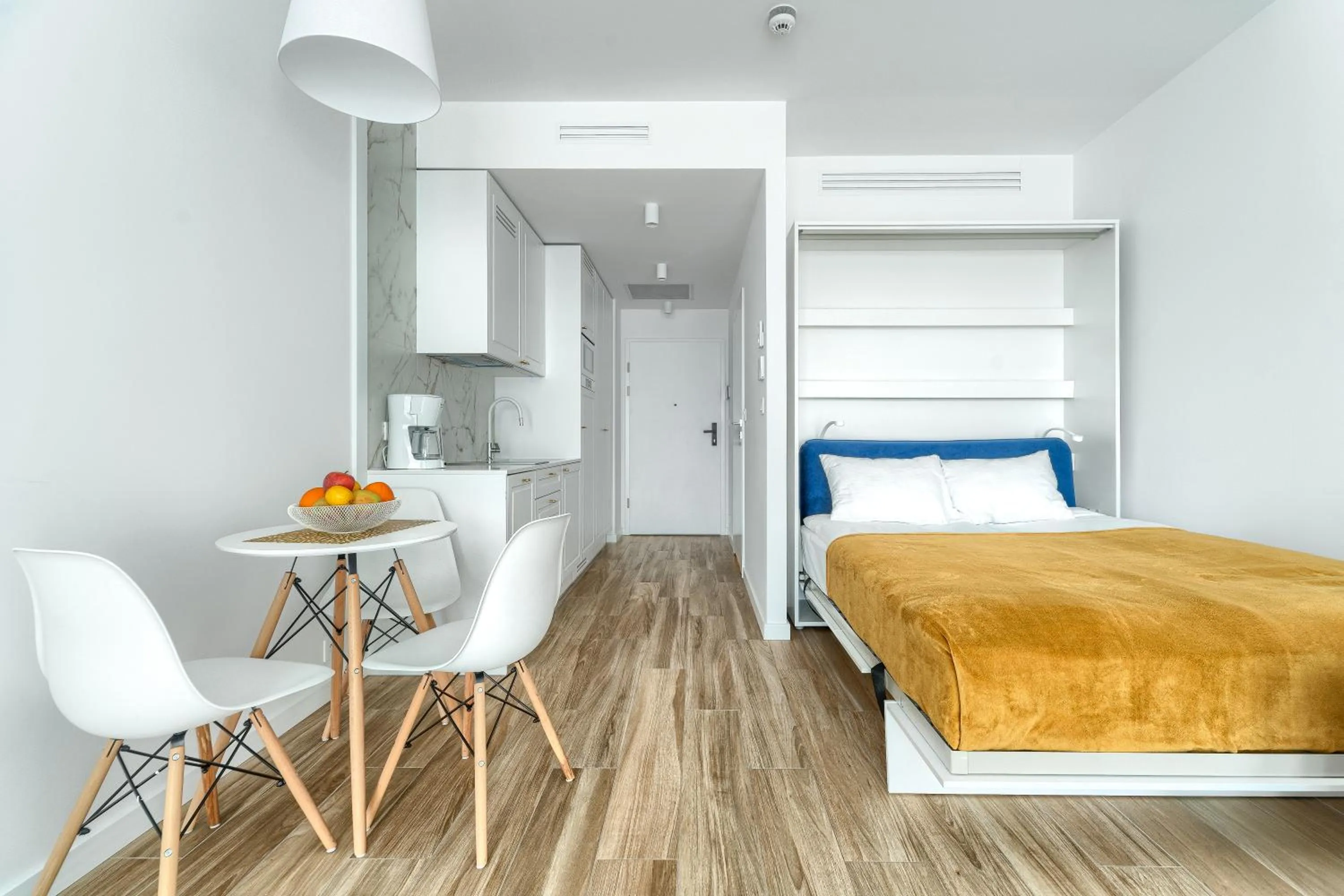 Seating area, Bed in Apartamenty Marina z widokiem na morze