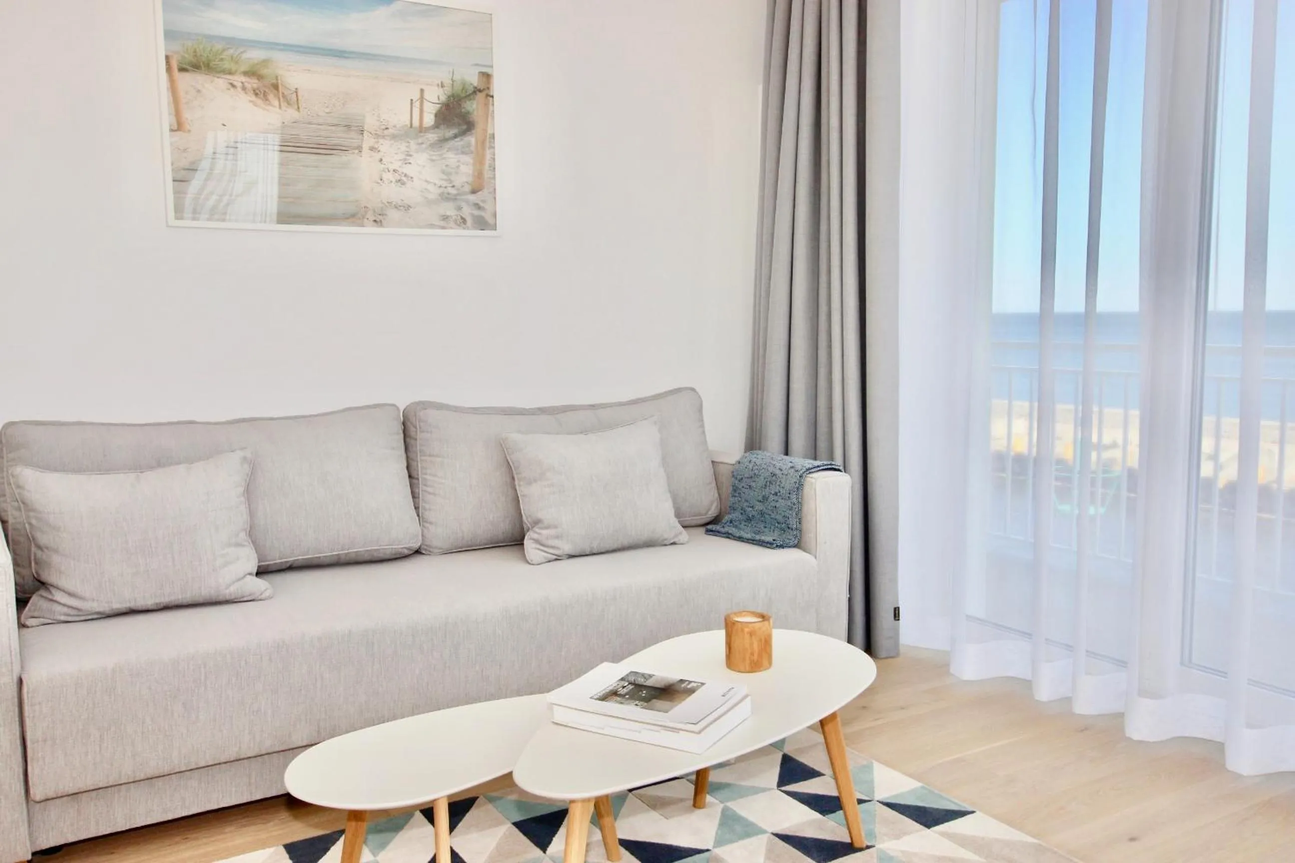 Living room in Apartamenty Marina z widokiem na morze