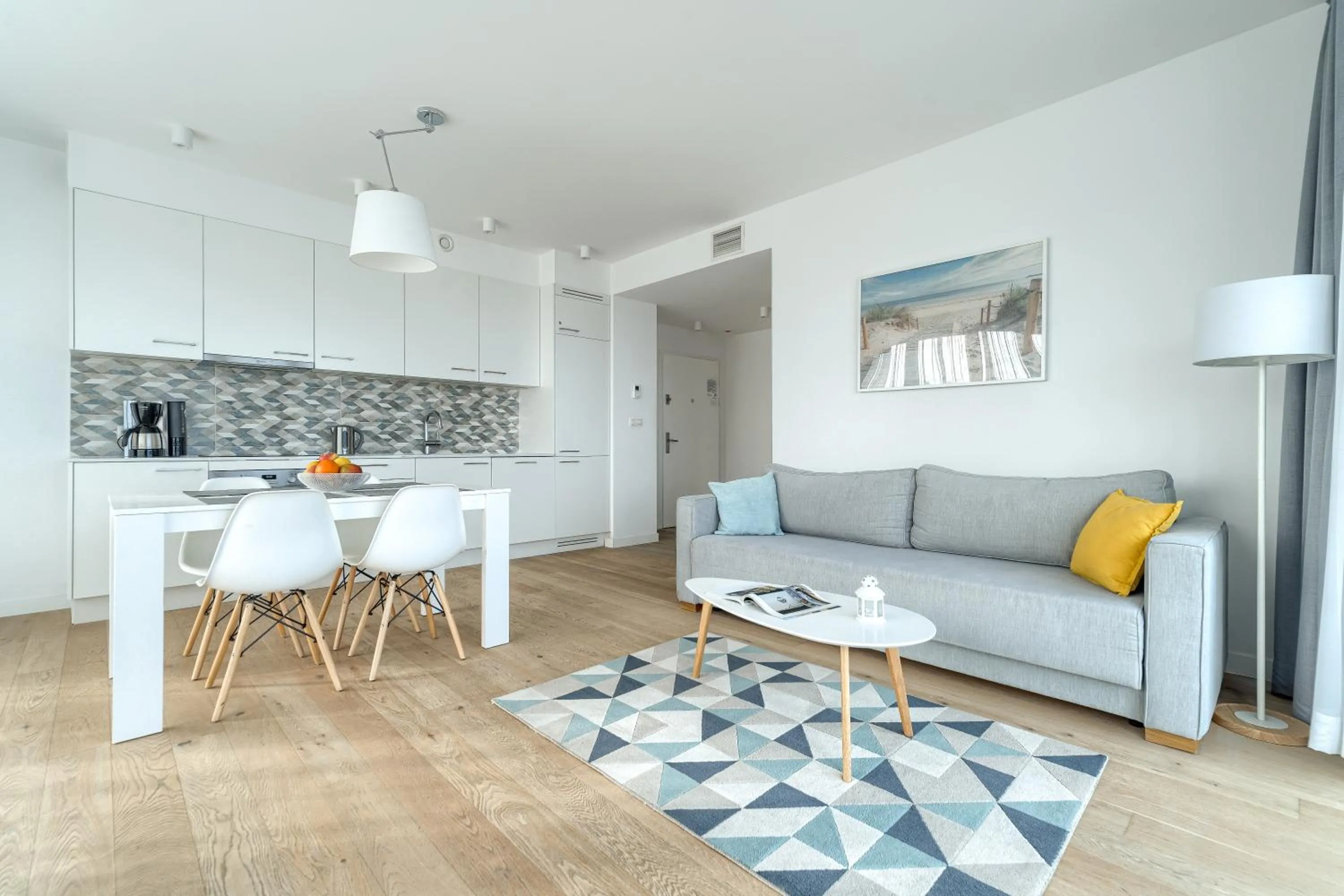 Kitchen or kitchenette in Apartamenty Marina z widokiem na morze