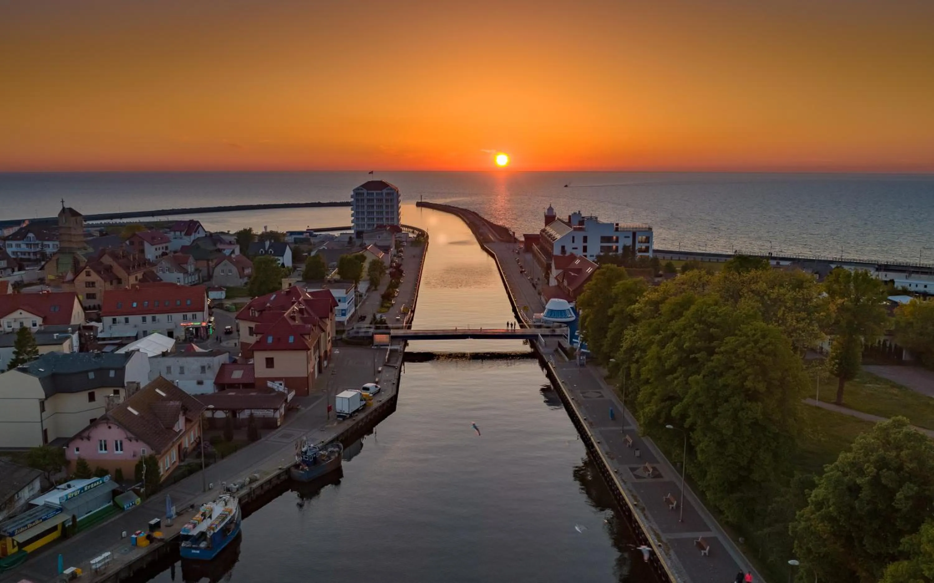 River view in Apartamenty Marina z widokiem na morze