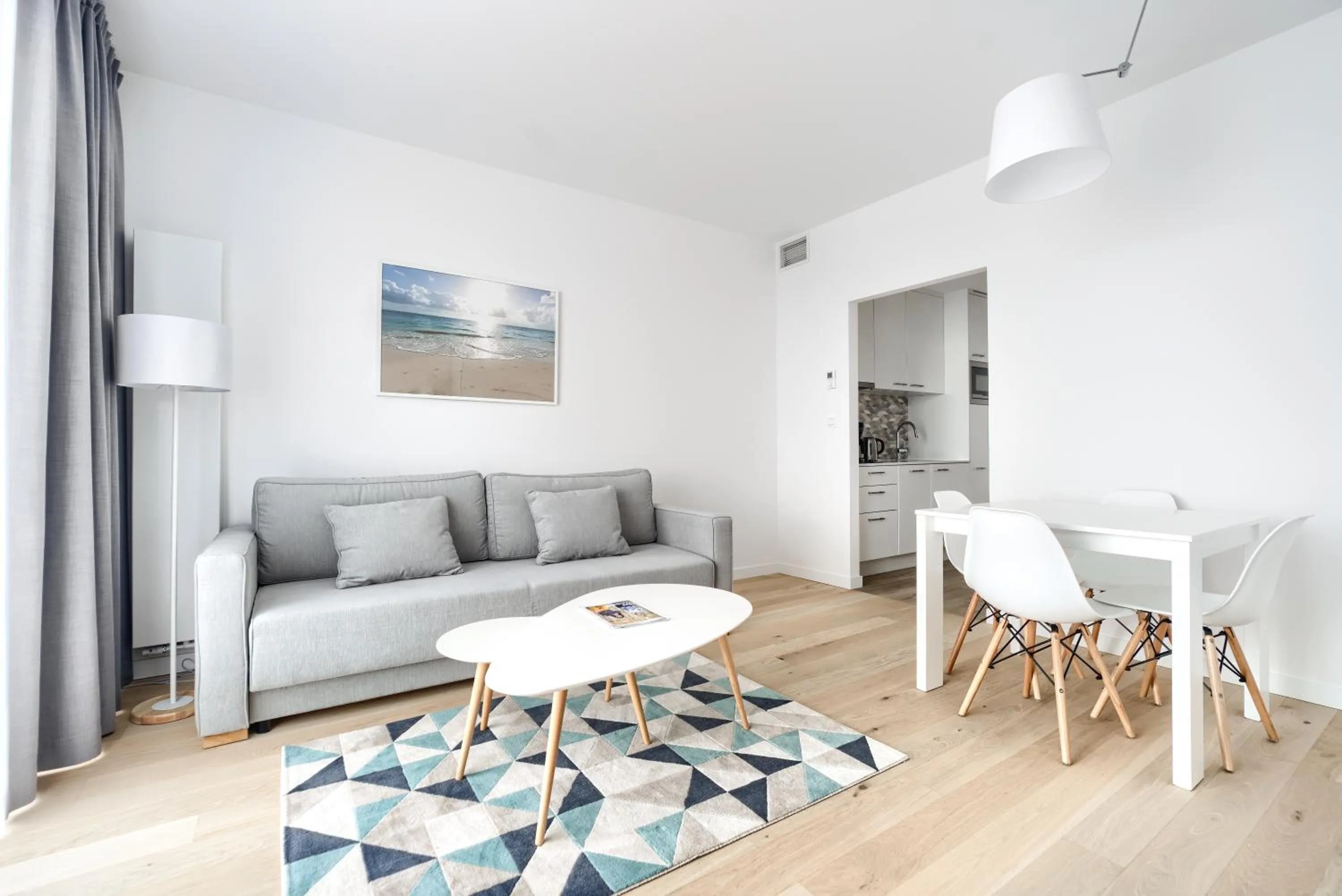 Living room in Apartamenty Marina z widokiem na morze