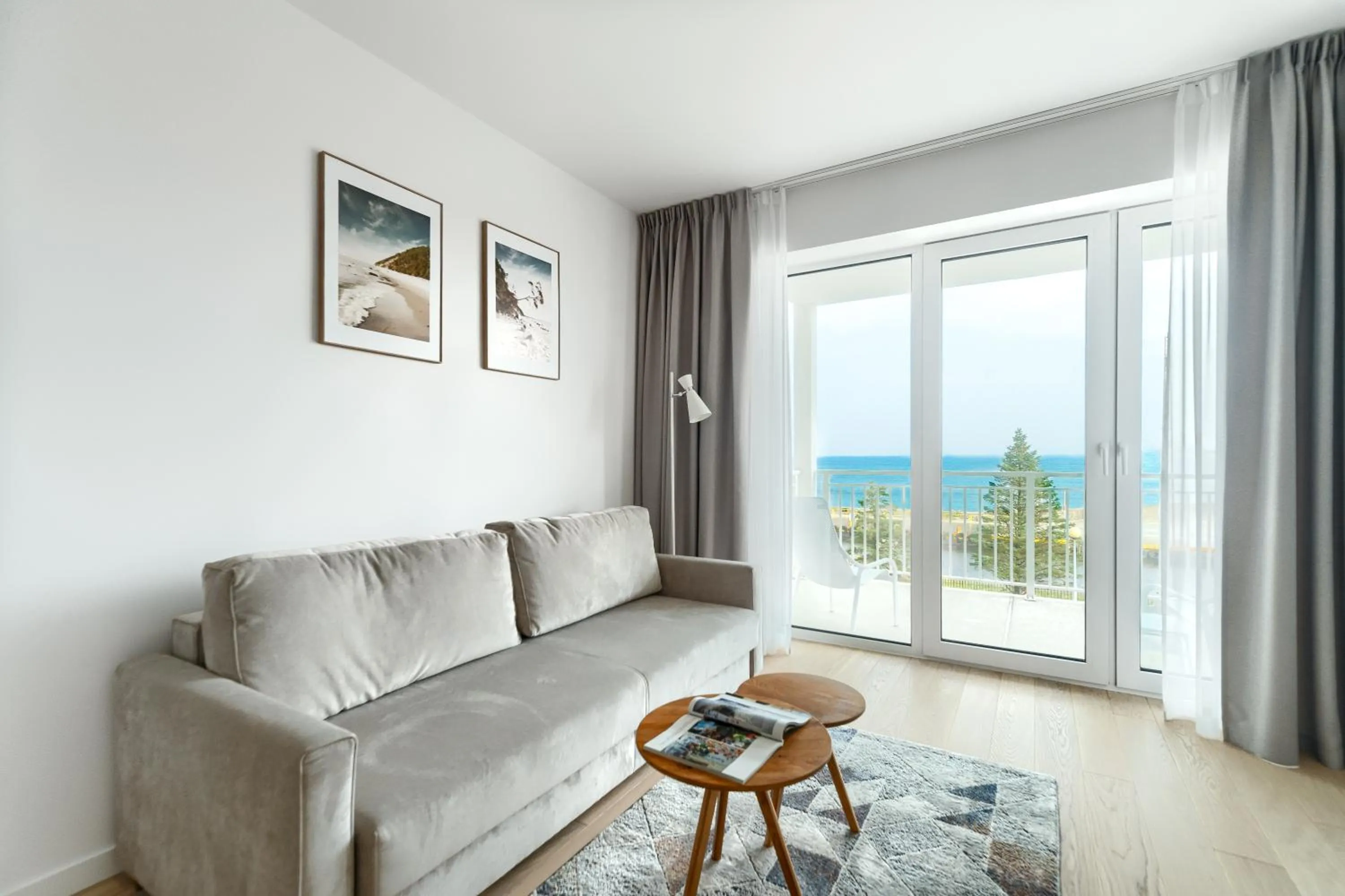 Living room in Apartamenty Marina z widokiem na morze