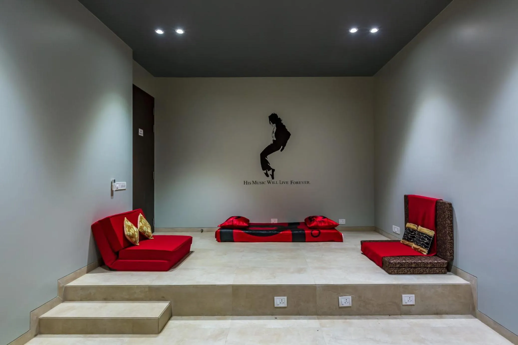 TV and multimedia in SaffronStays Aspen, Lonavala - luxury pool villa with games and TV room near Bhushi Dam
