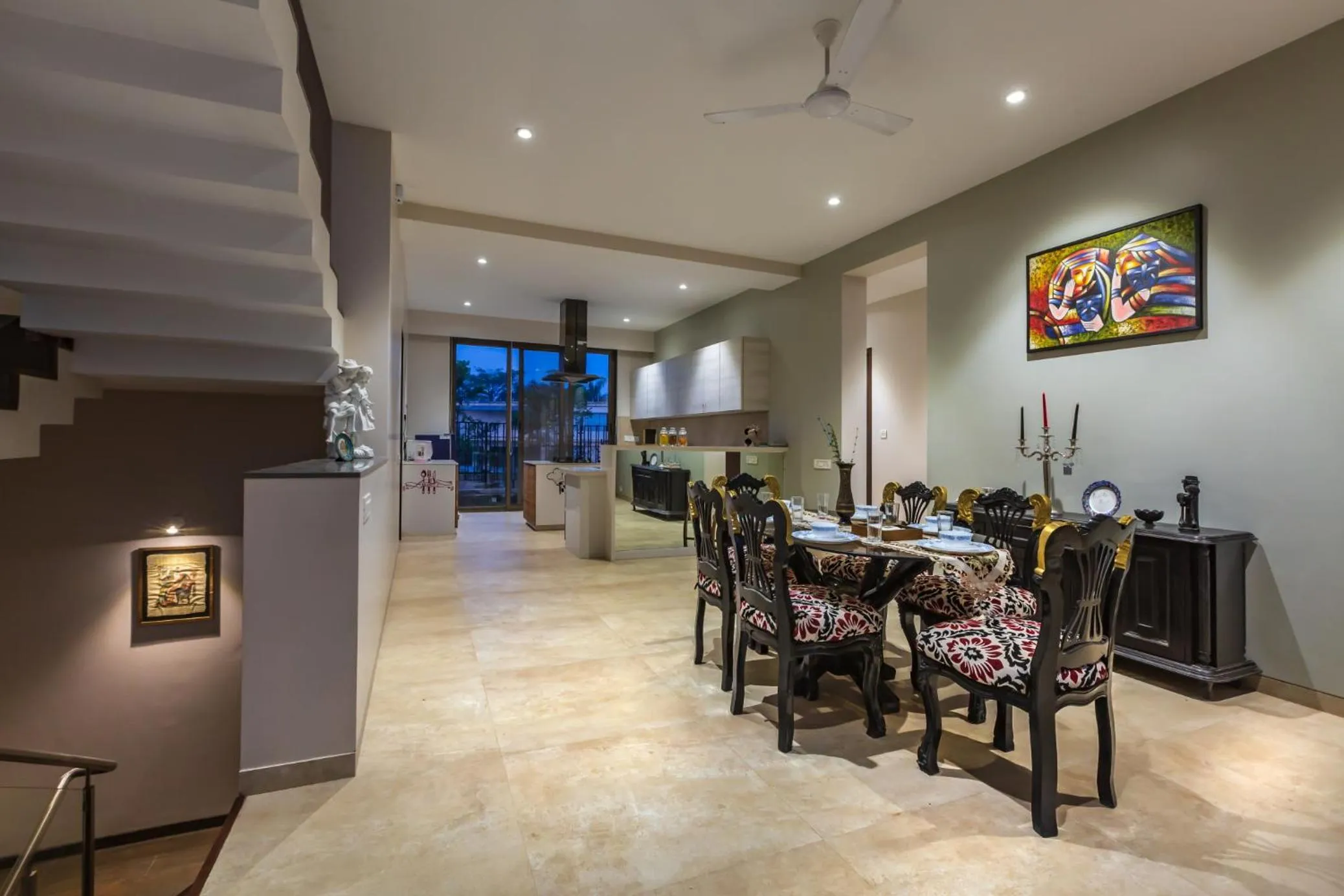 Living room in SaffronStays Aspen, Lonavala - luxury pool villa with games and TV room near Bhushi Dam