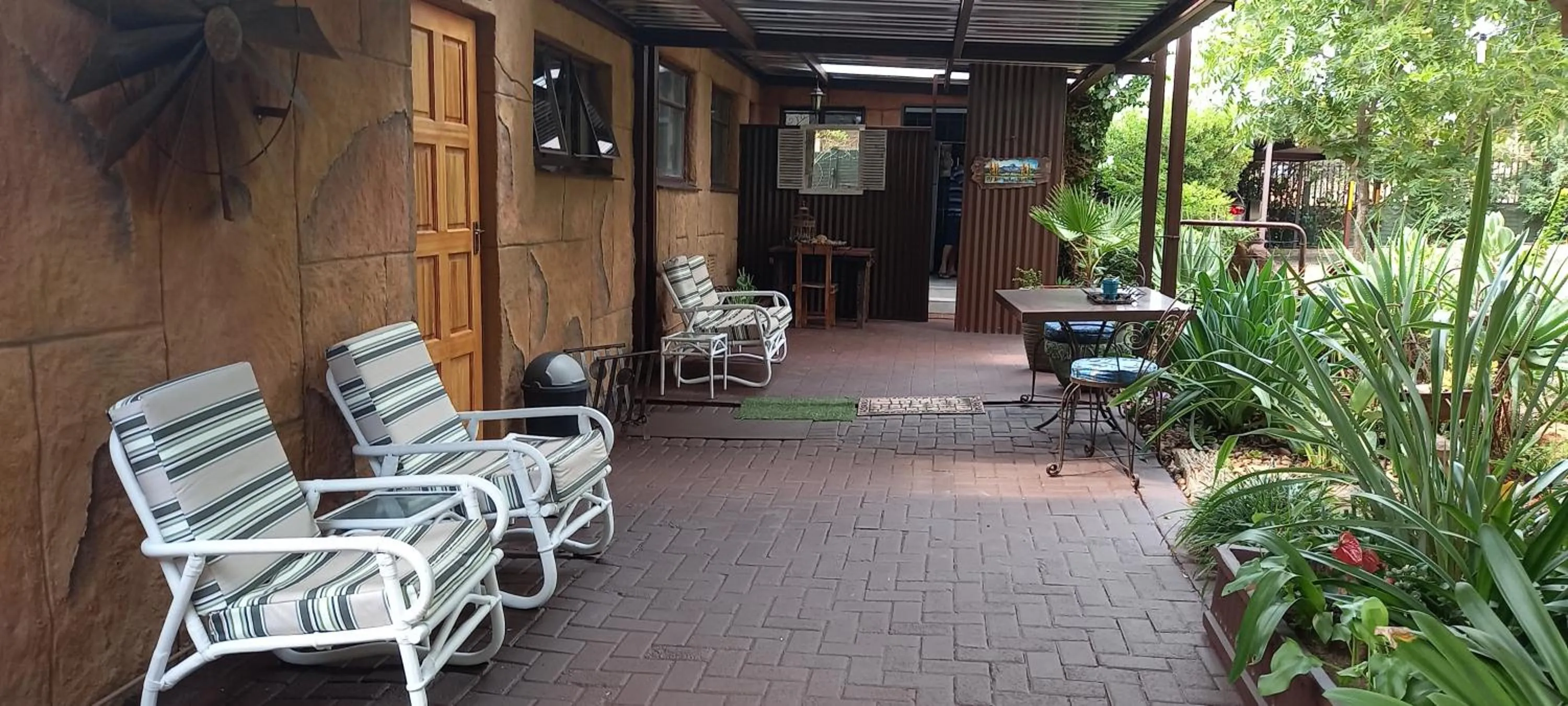 Garden view in Rustic Forest Guest House