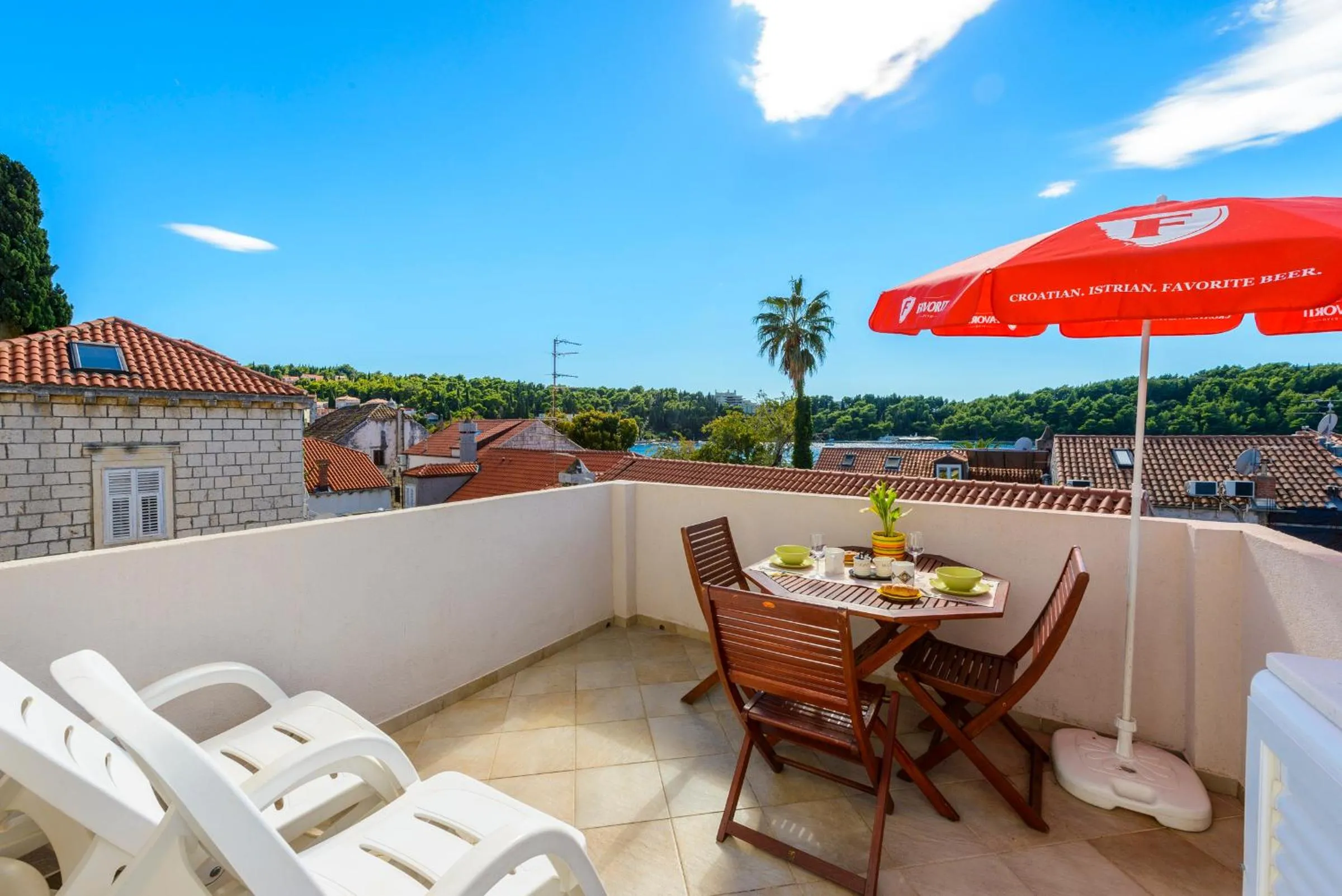 Balcony/Terrace in Apartment Villa Eta Deluxe