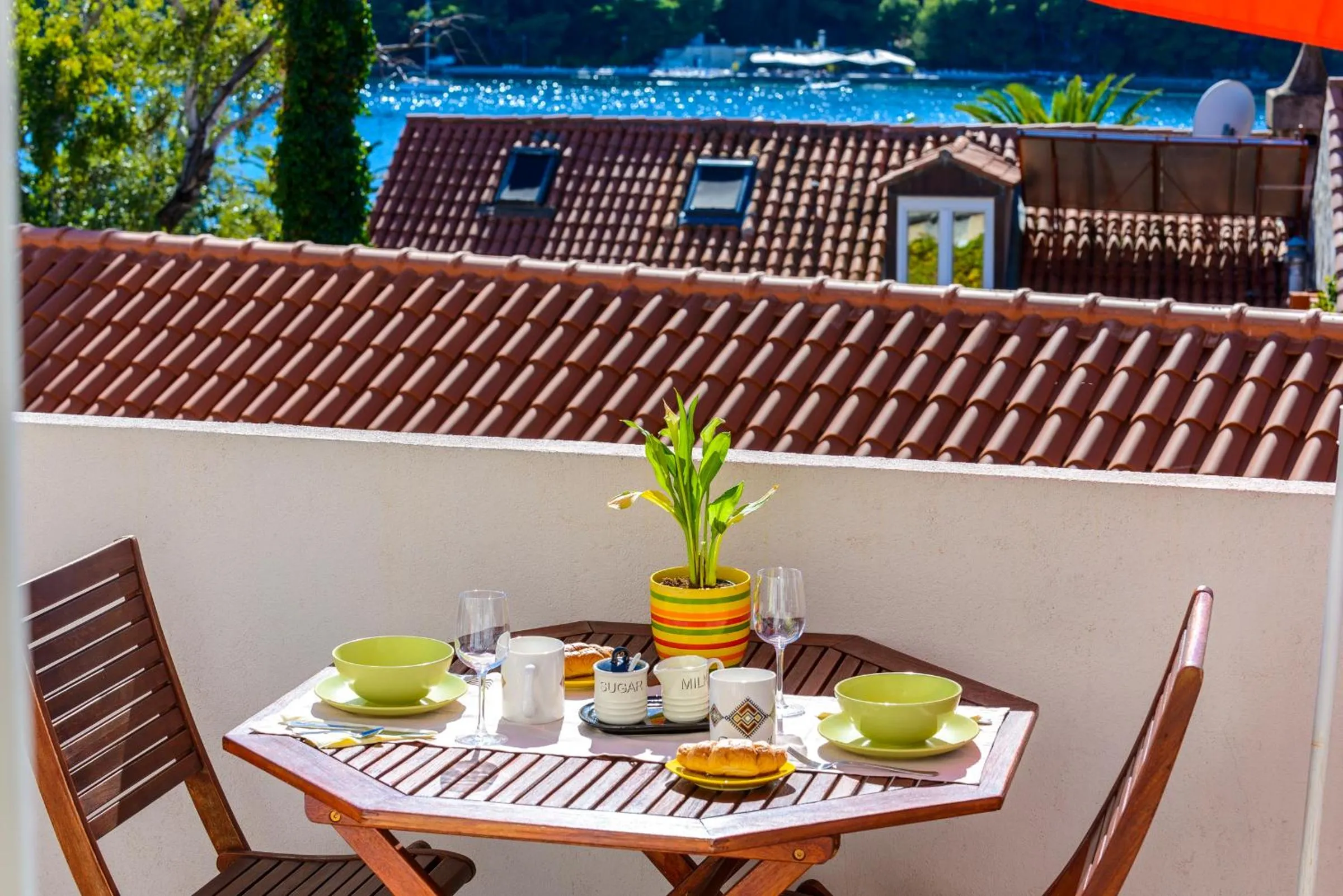 Balcony/Terrace in Apartment Villa Eta Deluxe