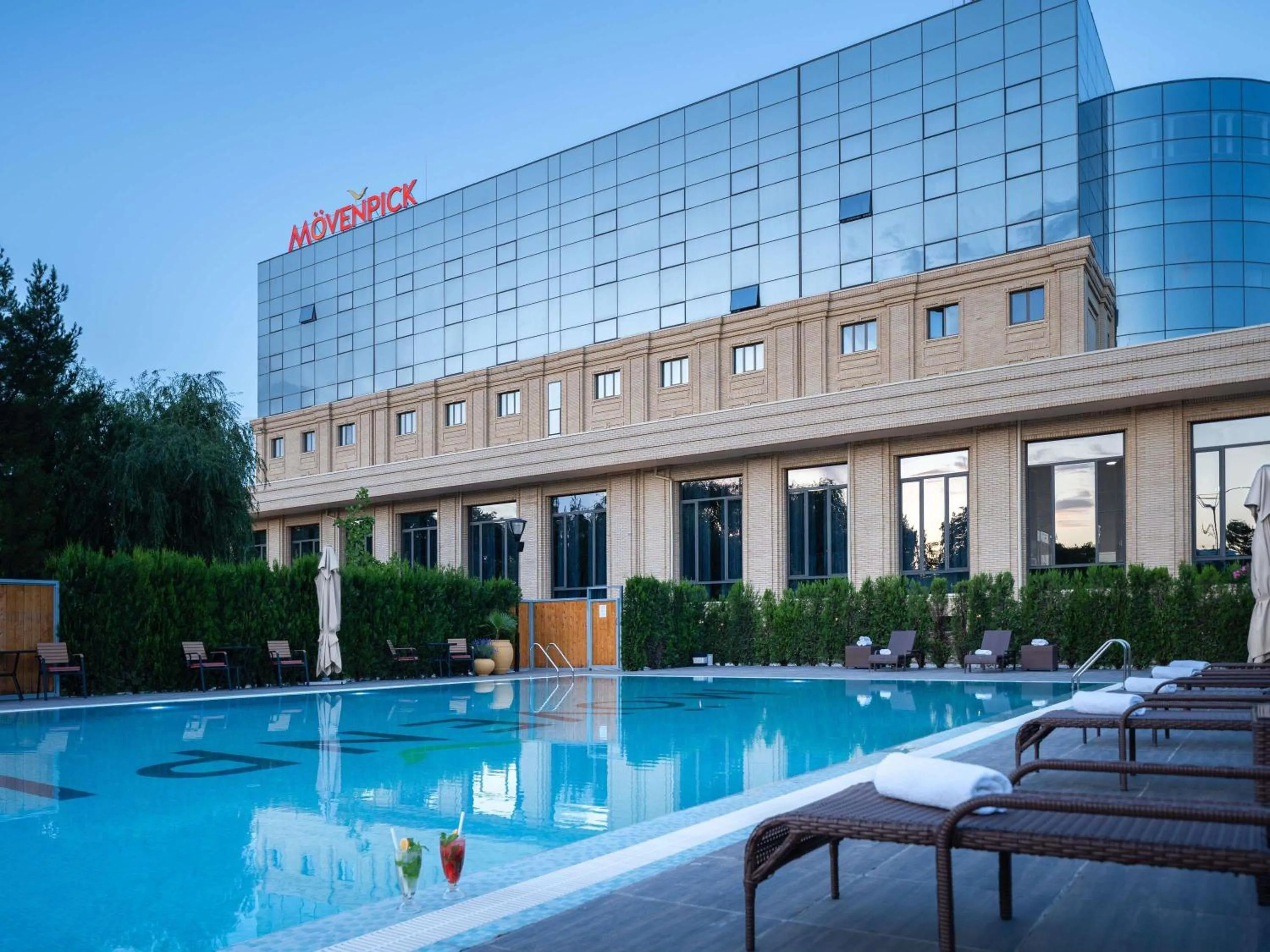 Pool view in Mövenpick Samarkand