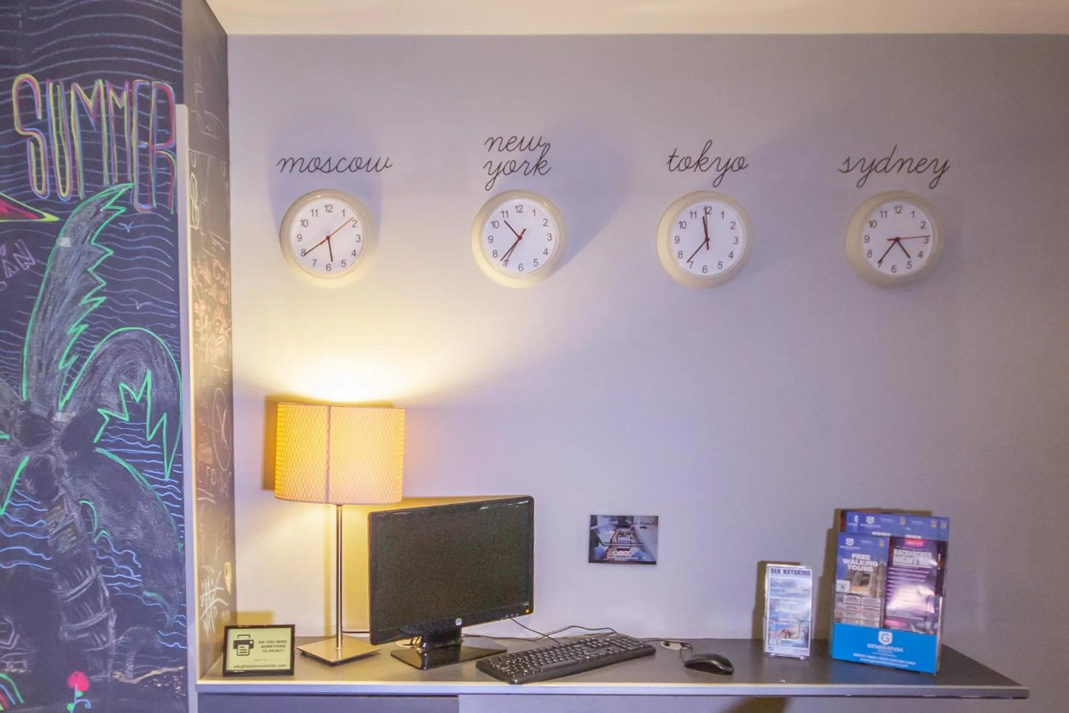 Communal lounge/ TV room in Don Moustache Boutique Hostel