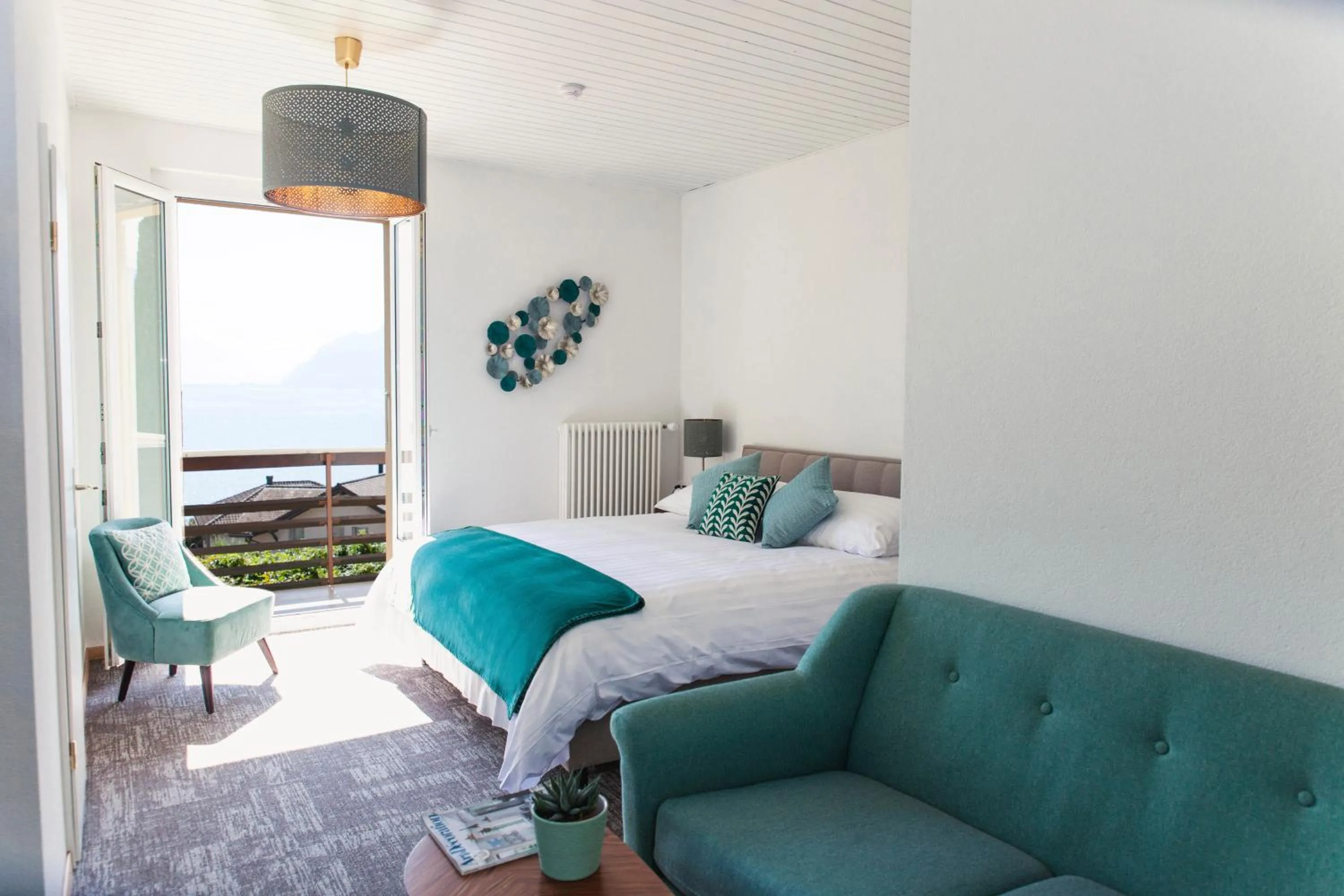 Bed in Auberge de Rivaz