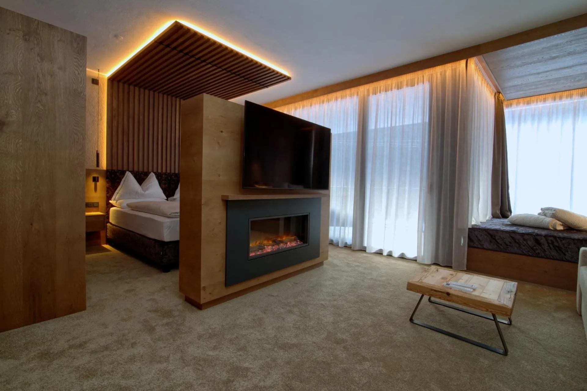 Bed in Bonfanti Design Hotel