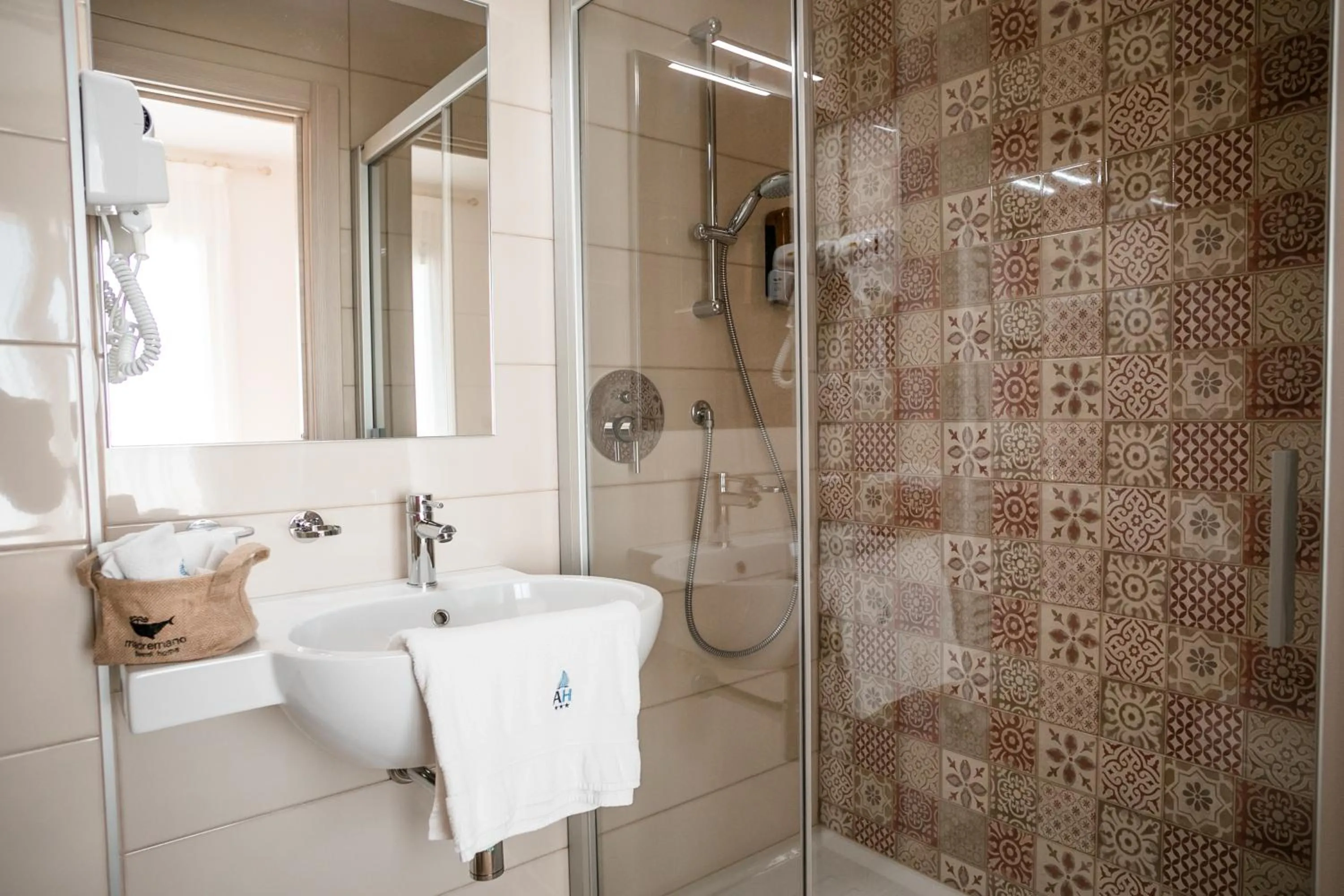 Shower in Hotel Albatros 3 Stelle Superior