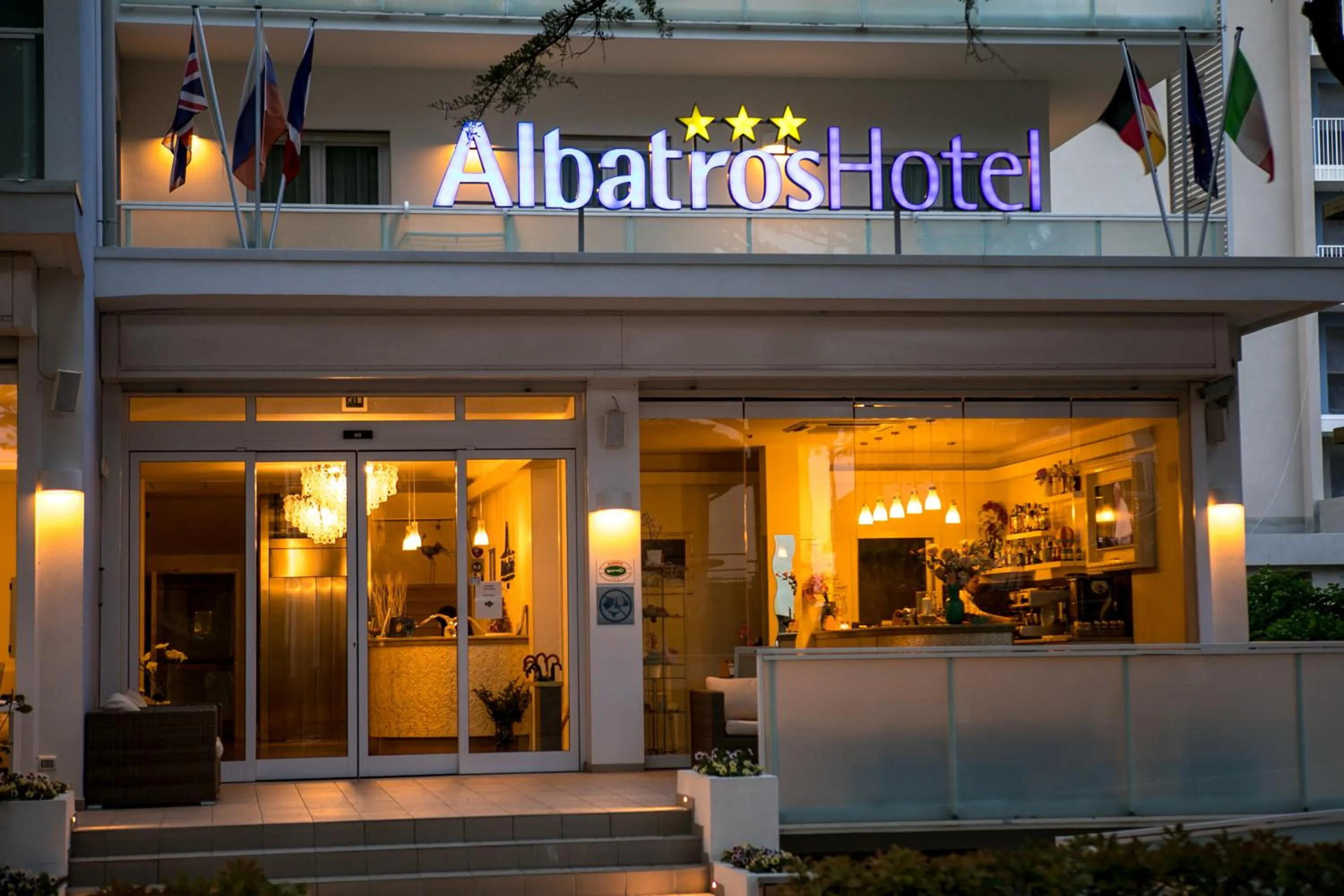 Facade/entrance in Hotel Albatros 3 Stelle Superior