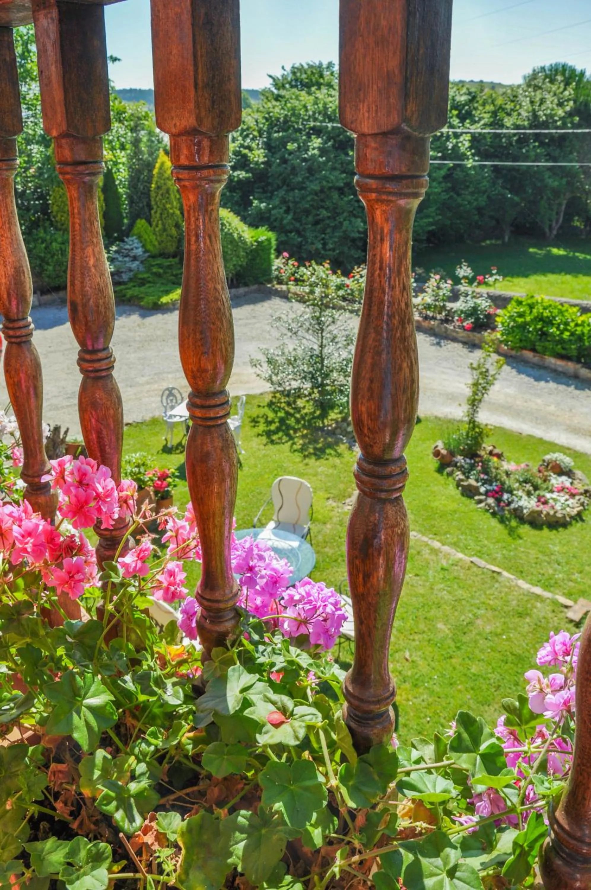 Garden view in Posada La Cotía