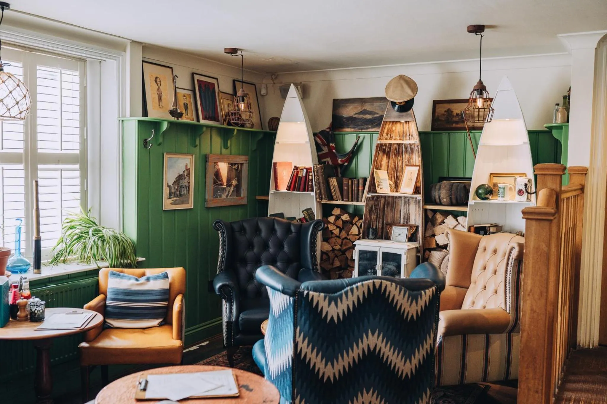 Seating area in Lulworth Cove Inn