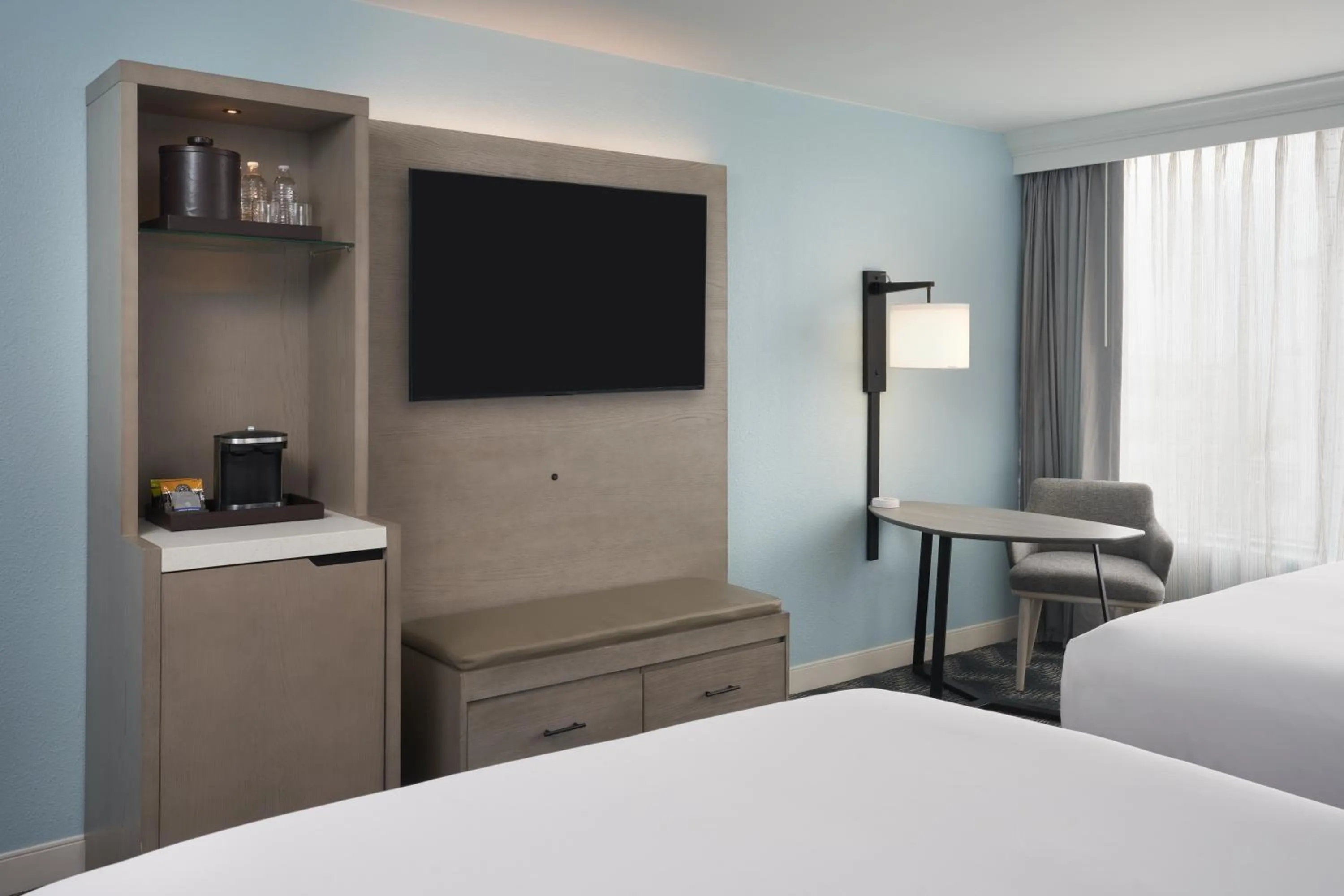 Photo of the whole room, Bed in Hilton Cocoa Beach Oceanfront